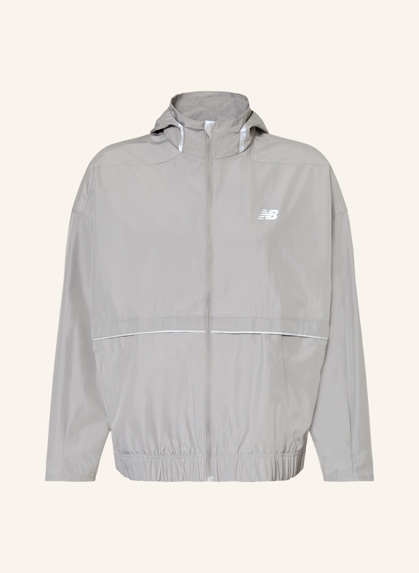 new balance ELUSIVE SHELL Training Jacket: GRAY