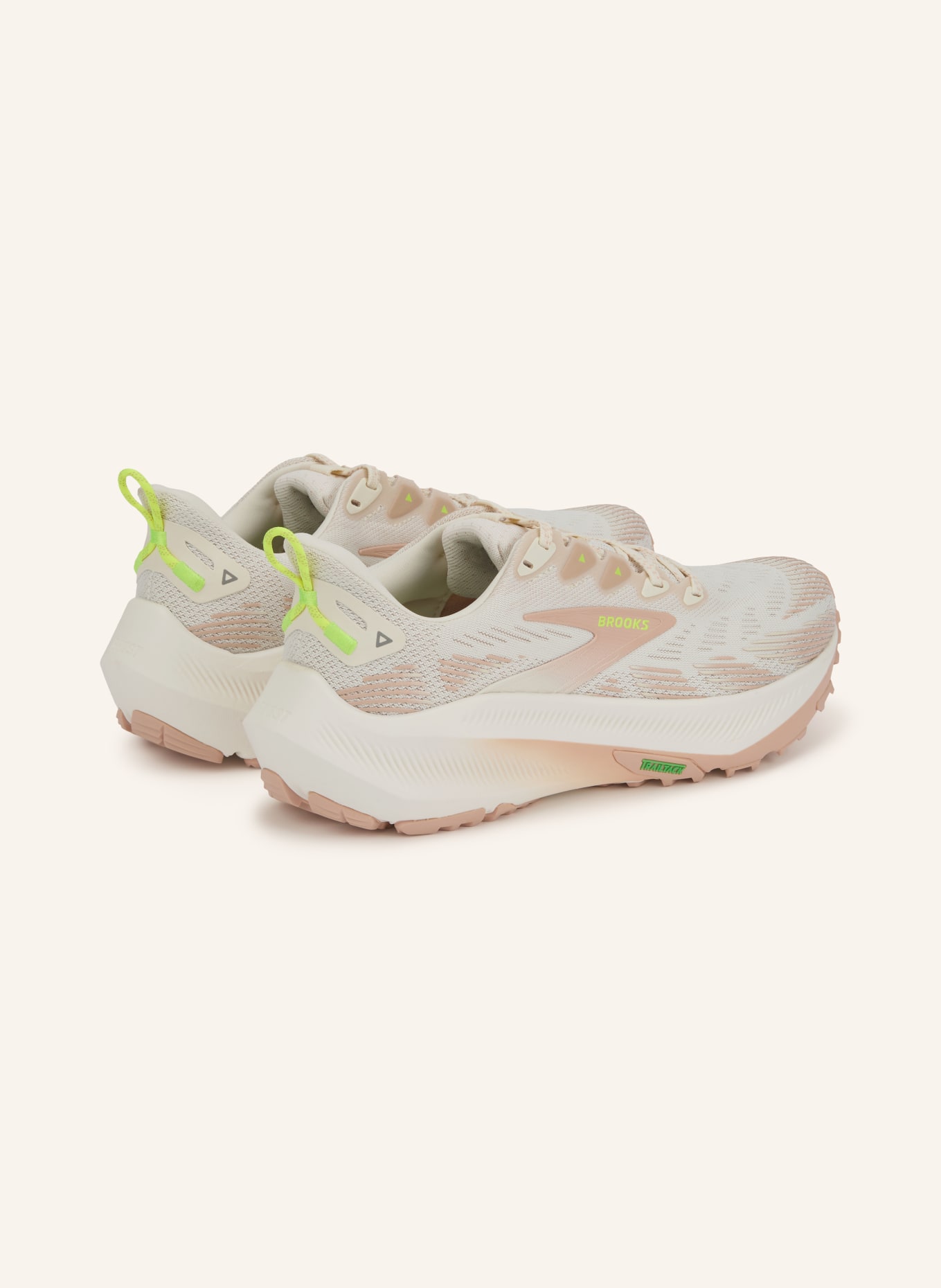 BROOKS Trailrunning-Schuhe GHOST TRAIL: CREME / HELLROSA