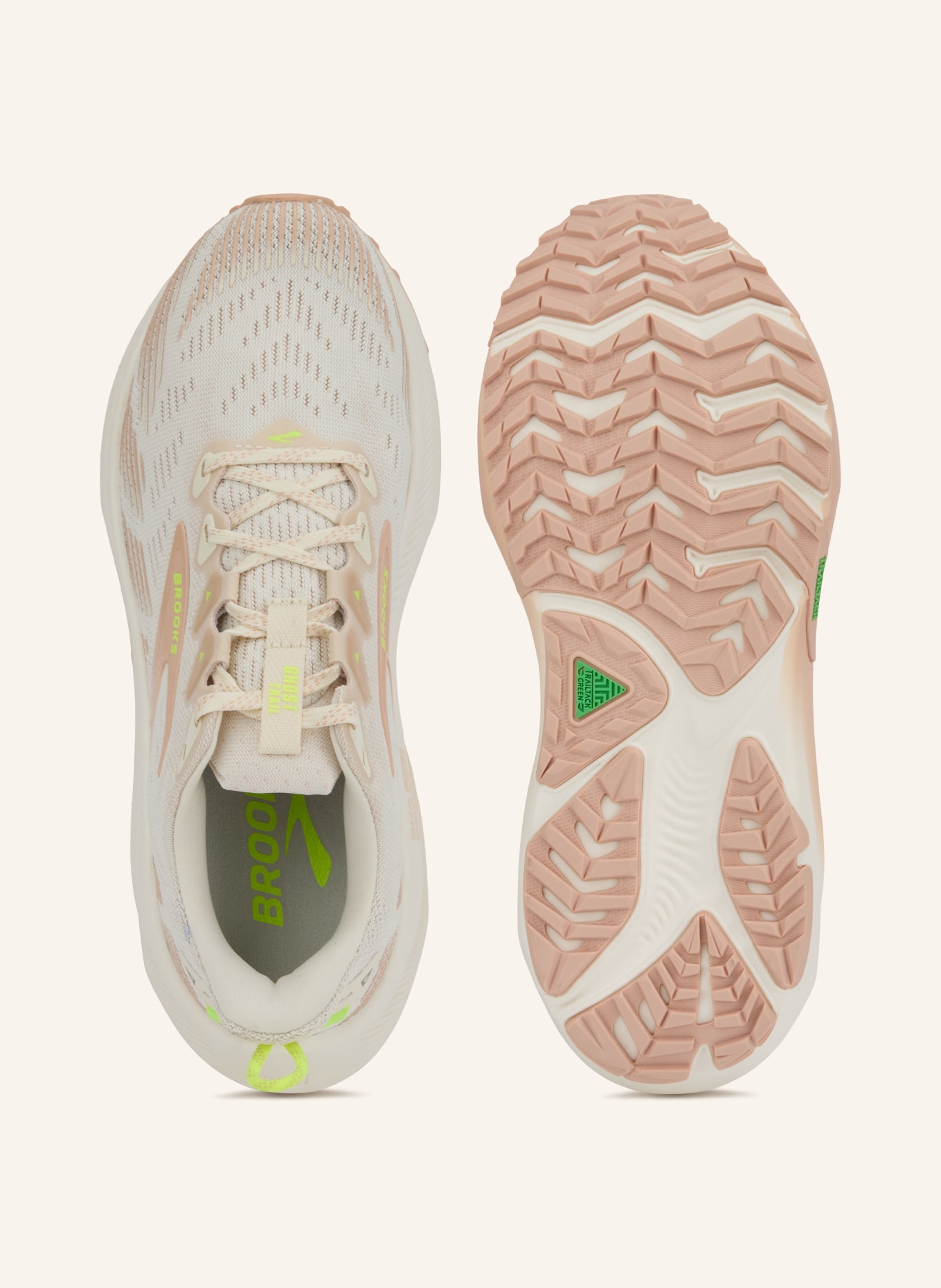 BROOKS Trailrunning-Schuhe GHOST TRAIL: CREME / HELLROSA