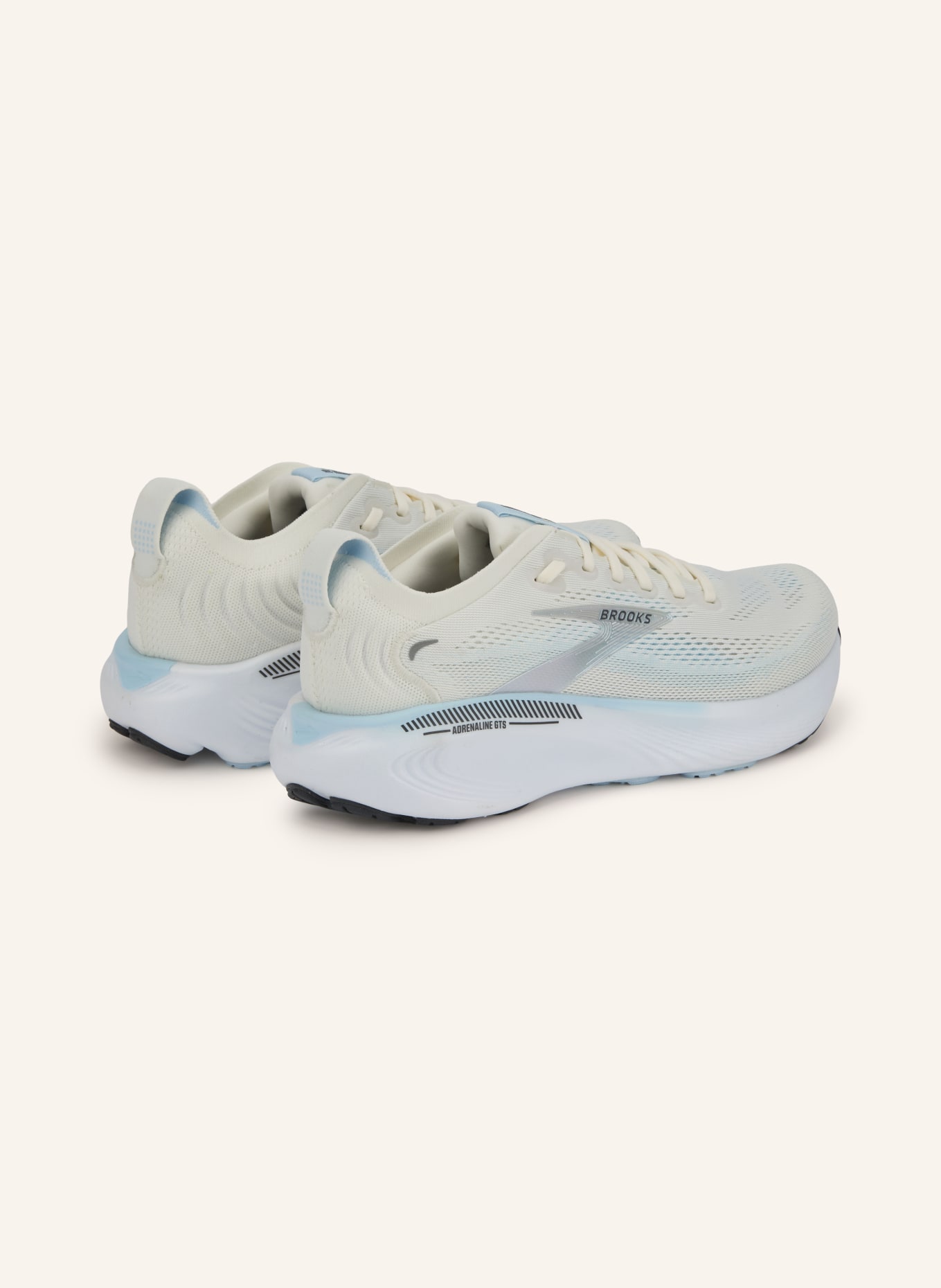 BROOKS Laufschuhe ADRENALINE GTS 25: WEISS / DUNKELGRAU / HELLBLAU