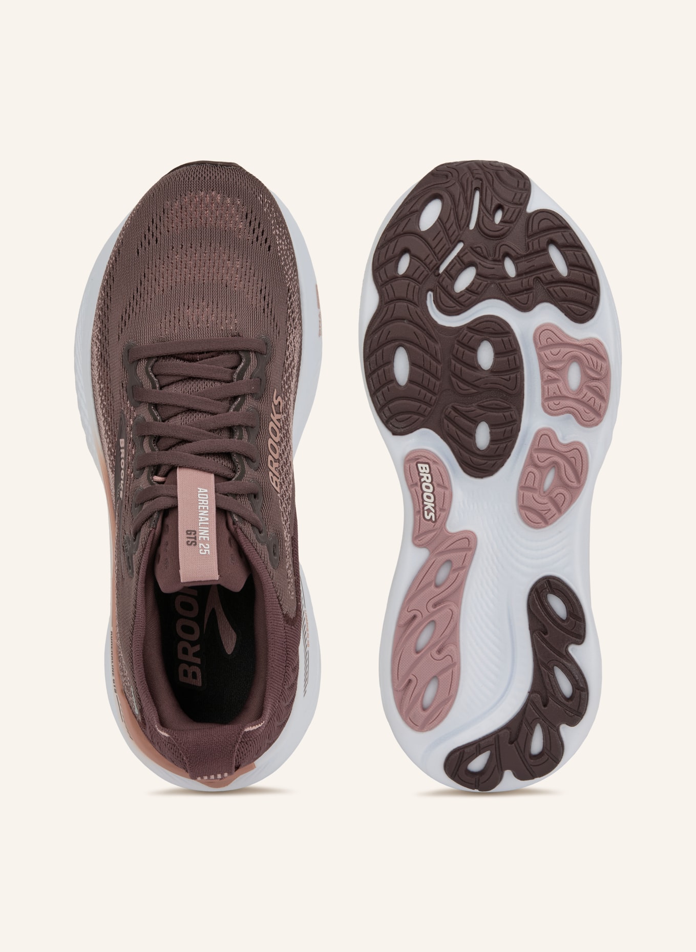 BROOKS Běžecké boty ADRENALINE GTS 25: STARORŮŽOVÁ / SVĚTLE FIALOVÁ