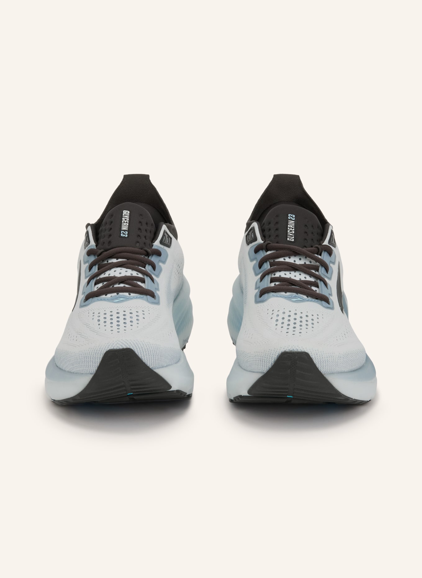 BROOKS Laufschuhe GLYCERIN 23: WEISS / BLAUGRAU / DUNKELGRAU