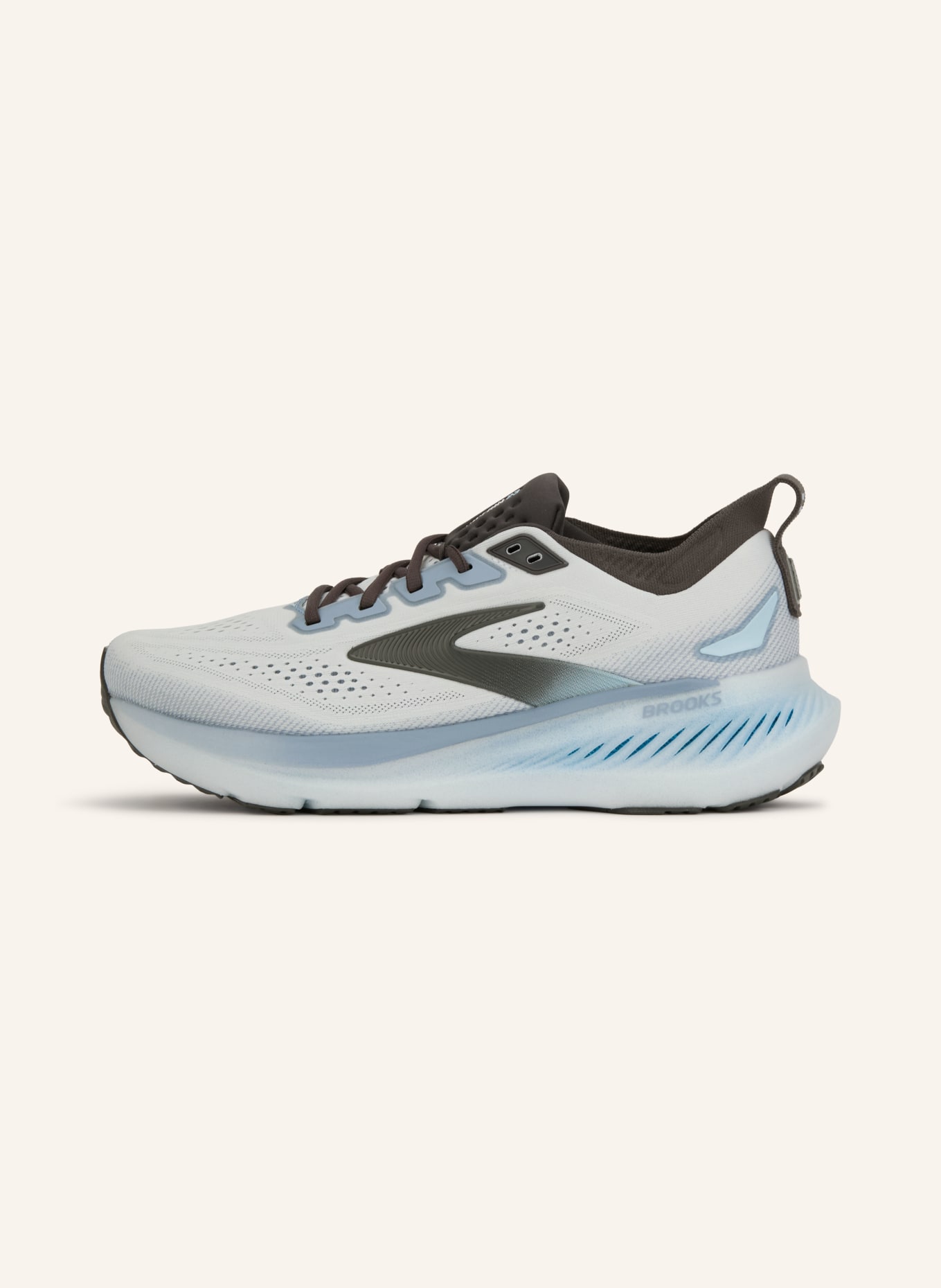 BROOKS Laufschuhe GLYCERIN 23: WEISS / BLAUGRAU / DUNKELGRAU