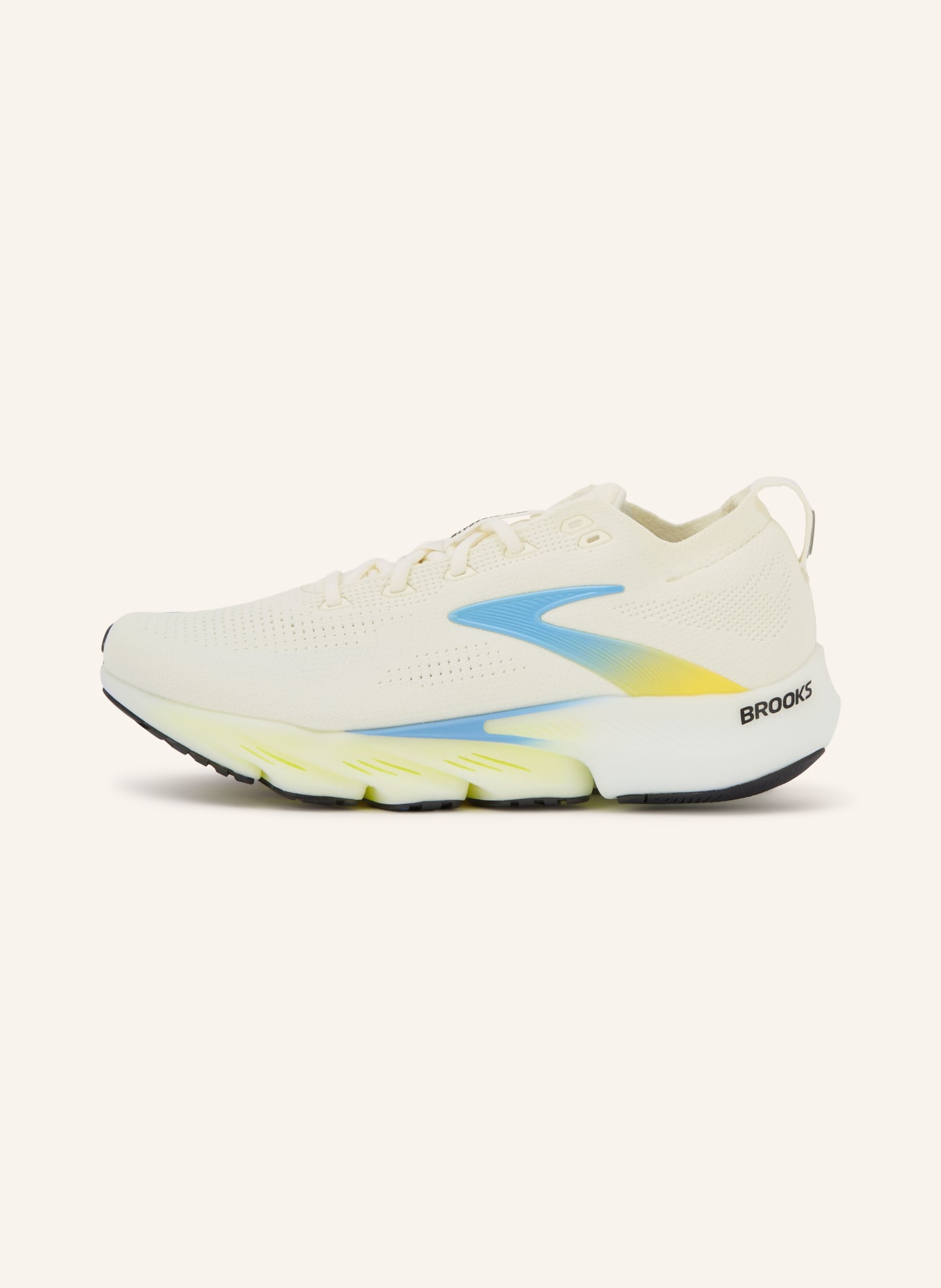 BROOKS Laufschuhe GLYCERIN FLEX: WEISS / GELB / HELLBLAU