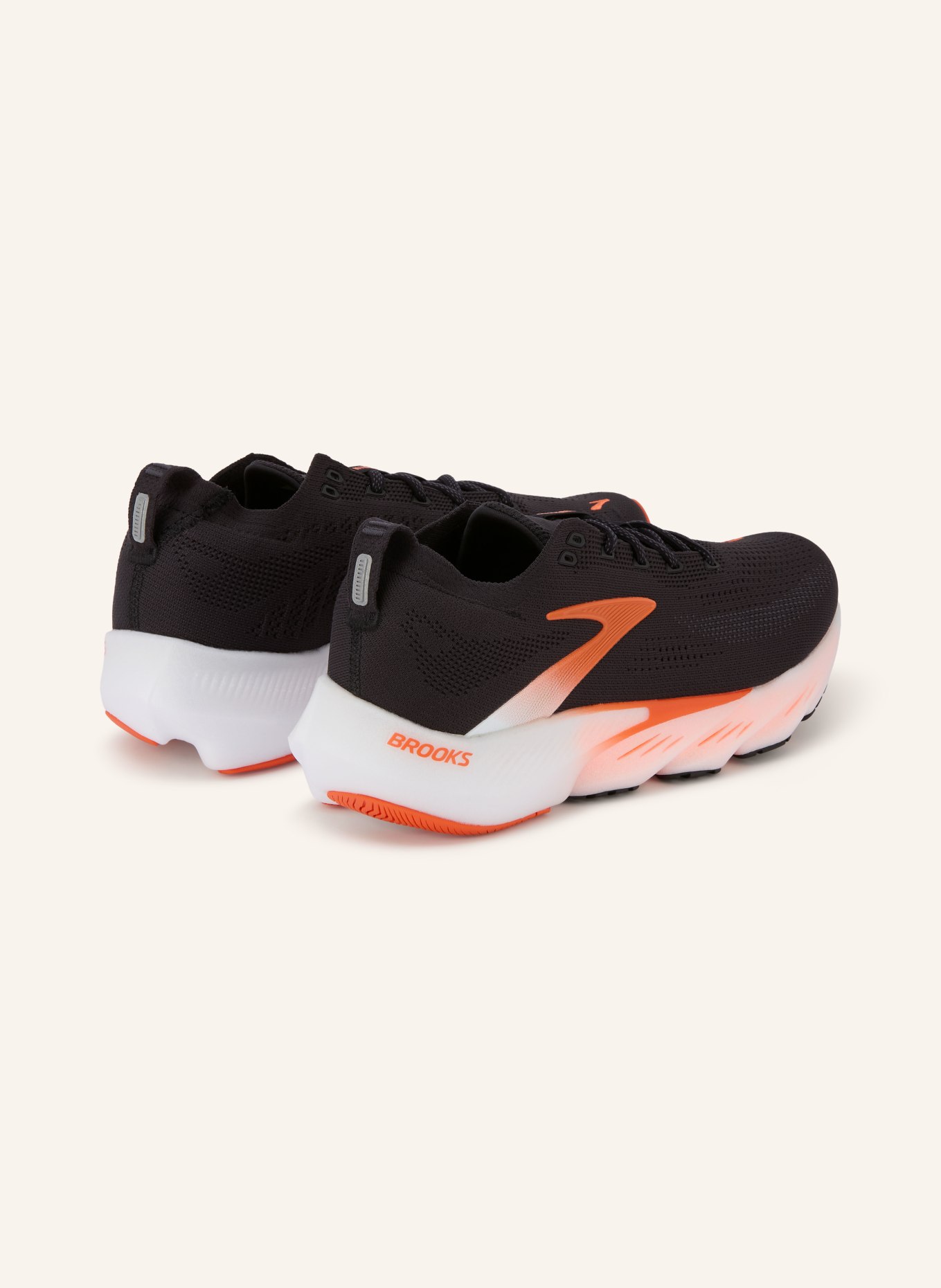 BROOKS Laufschuhe GLYCERIN FLEX: SCHWARZ / ORANGE