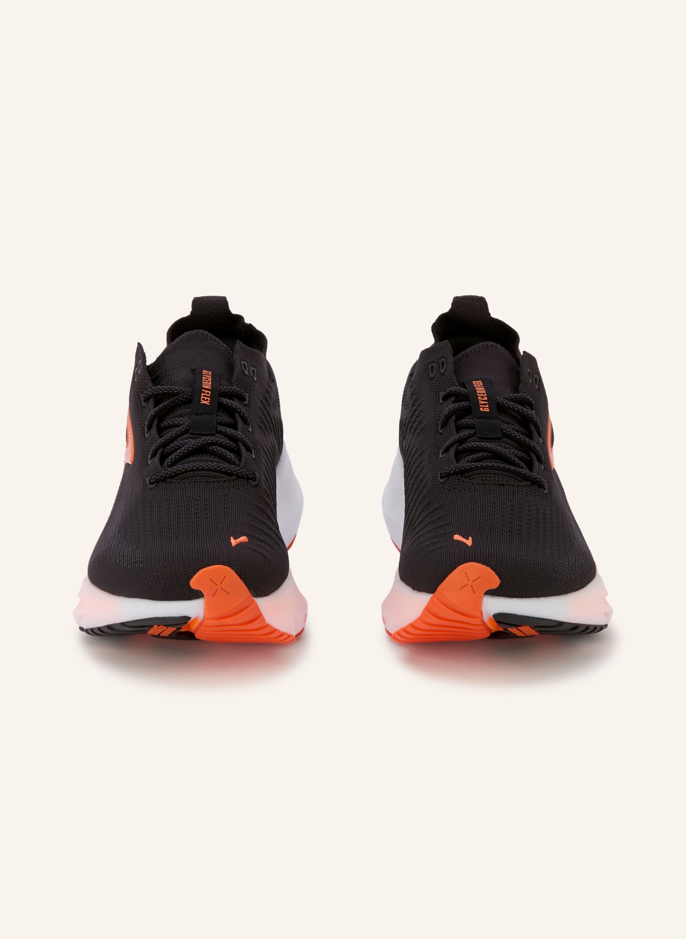 BROOKS Laufschuhe GLYCERIN FLEX: SCHWARZ / ORANGE
