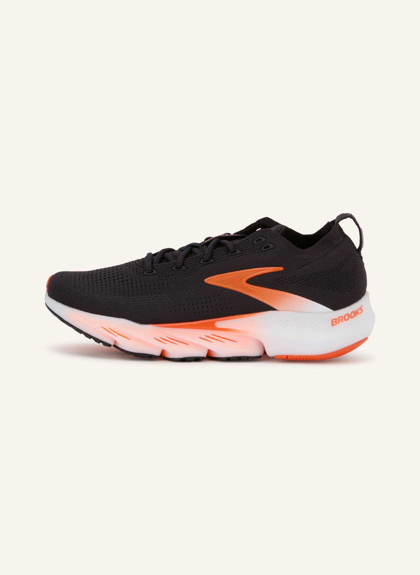 BROOKS Laufschuhe GLYCERIN FLEX: SCHWARZ / ORANGE