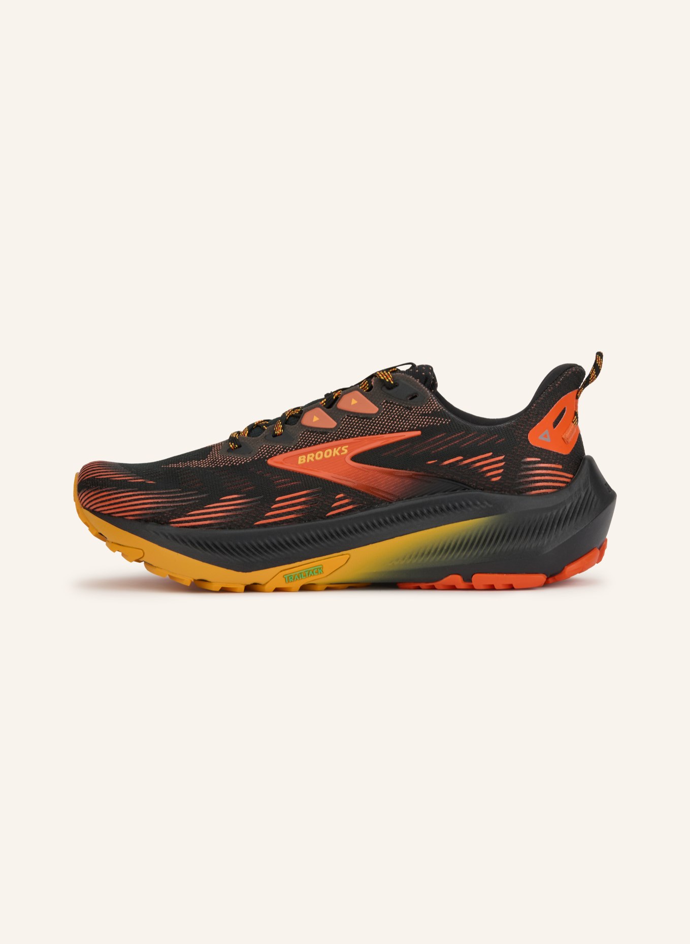 BROOKS Trailrunningschuhe GHOST TRAIL: SCHWARZ / NEONORANGE