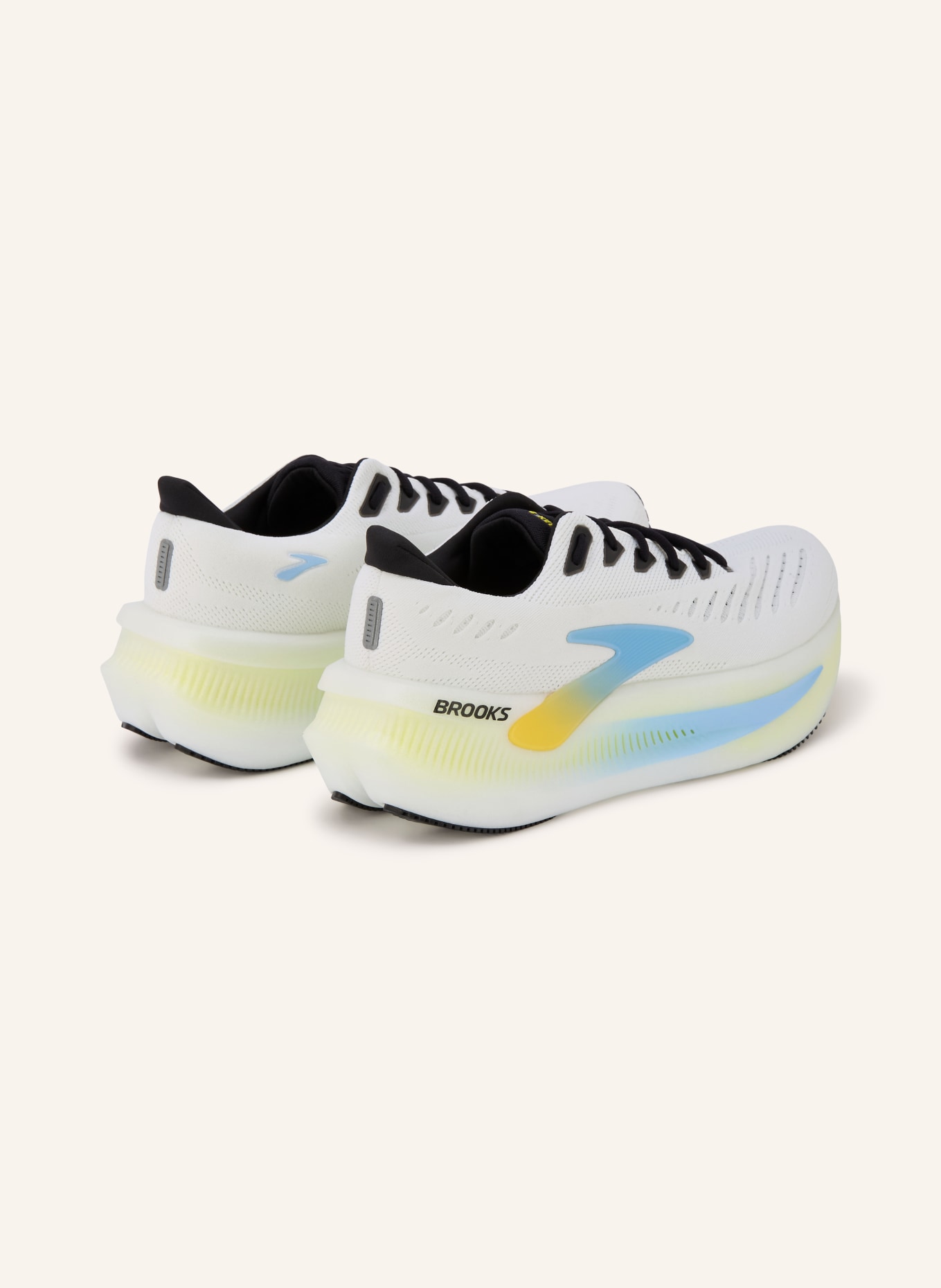 BROOKS Laufschuhe GLYCERIN MAX 2: WEISS / SCHWARZ