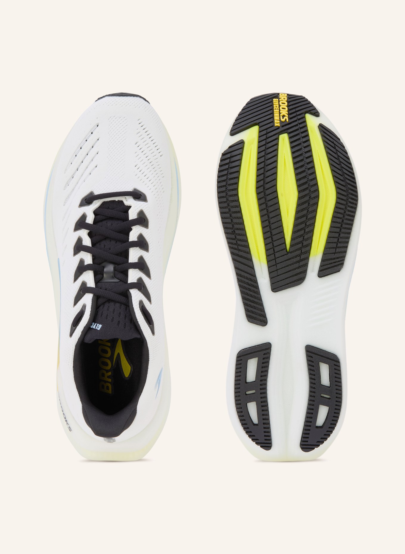 BROOKS Laufschuhe GLYCERIN MAX 2: WEISS / SCHWARZ