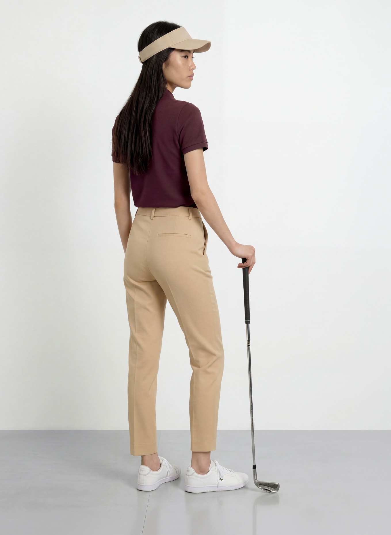 LACOSTE Piqué poloshirt: DONKERROOD