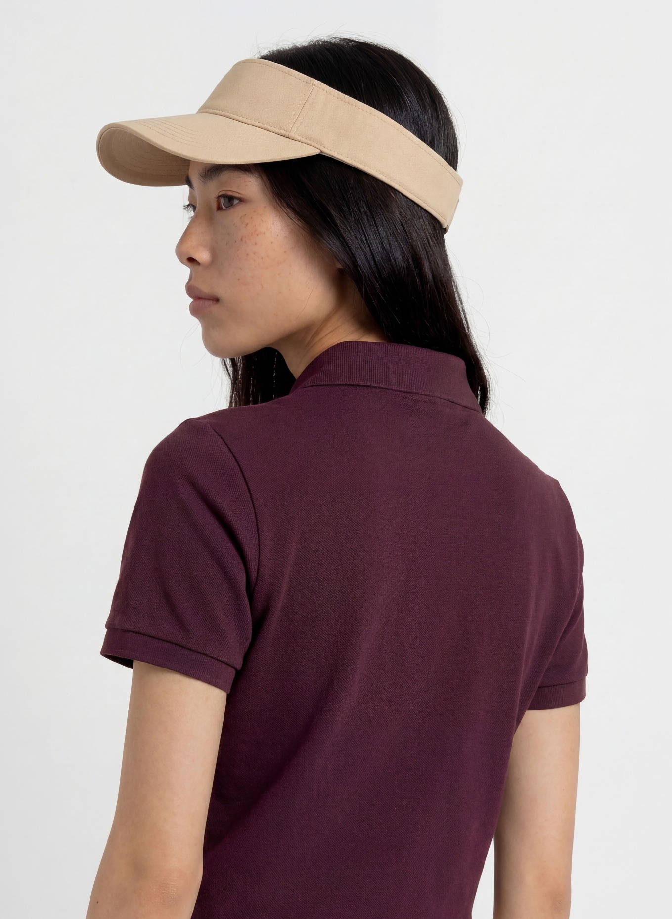 LACOSTE Piqué poloshirt: DONKERROOD