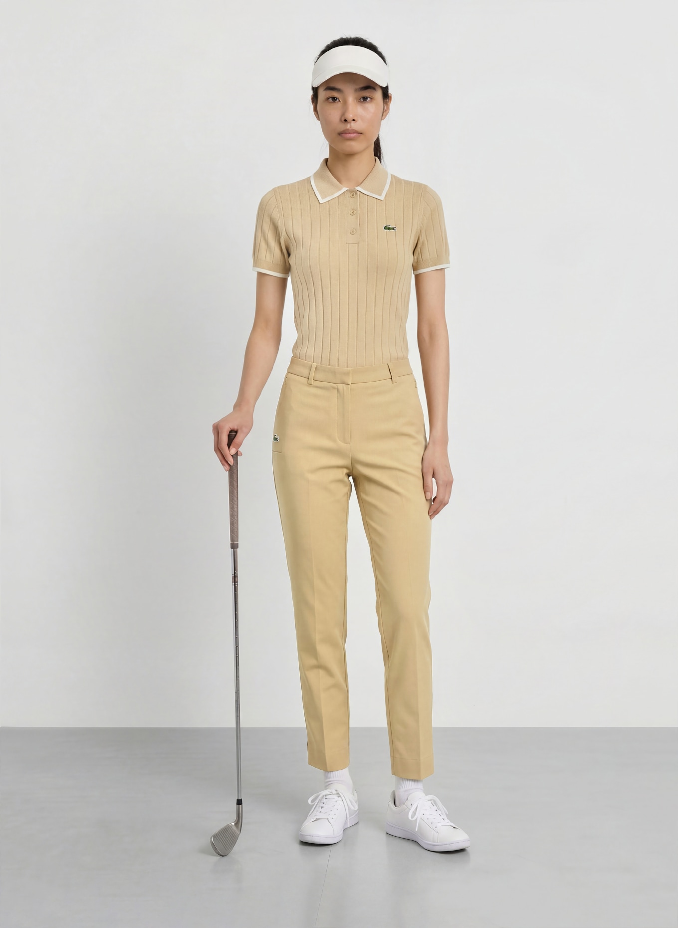 LACOSTE 7/8 golfbroek: CAMEL