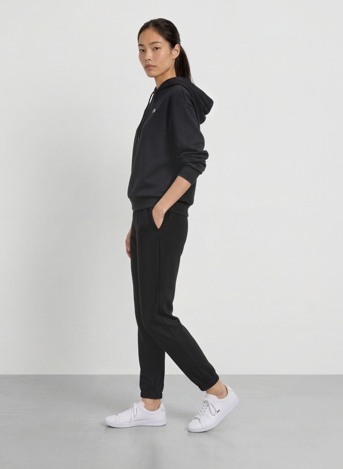 LACOSTE joggingbroek: ZWART