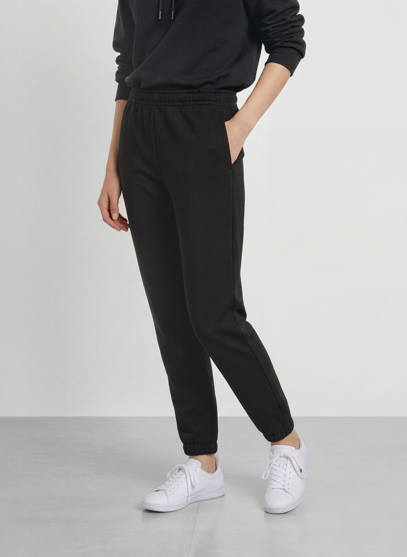 LACOSTE joggingbroek: ZWART