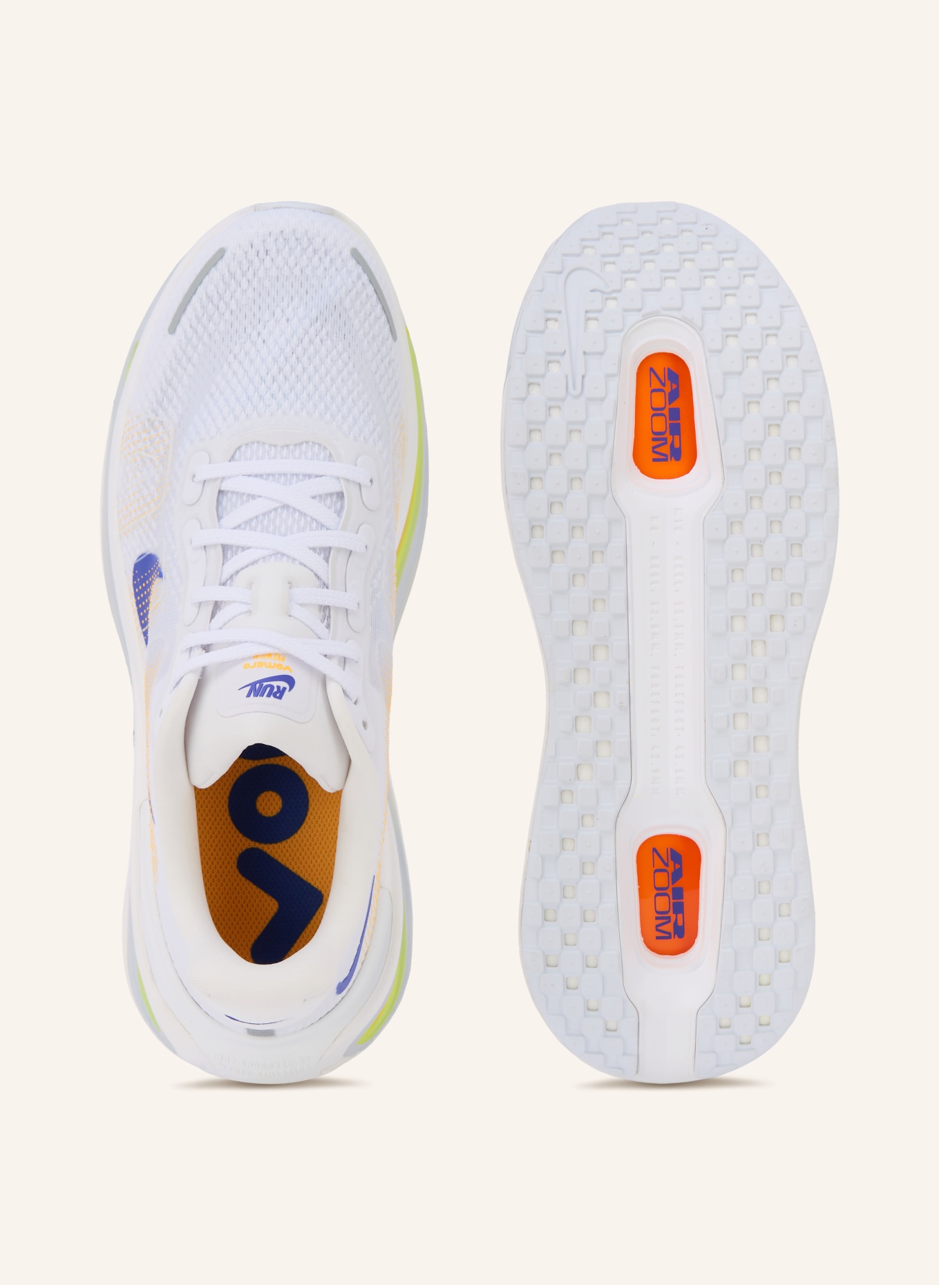 Nike Laufschuhe VOMERO PREMIUM: WEISS / LILA / ORANGE