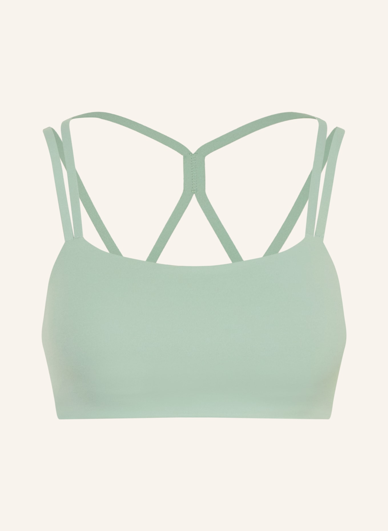Nike ZENVY STRAPPY Sports Bra: MINT / WHITE