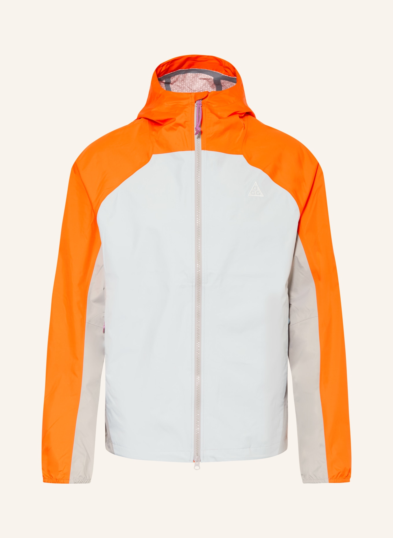 Nike Funktionsjacke PHANTAZMA: HELLGRAU / ORANGE