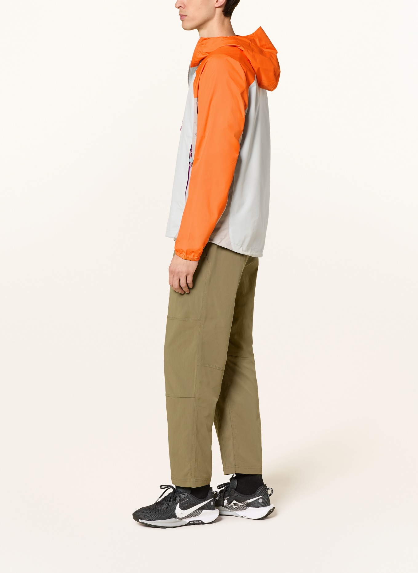 Nike Funktionsjacke PHANTAZMA: HELLGRAU / ORANGE