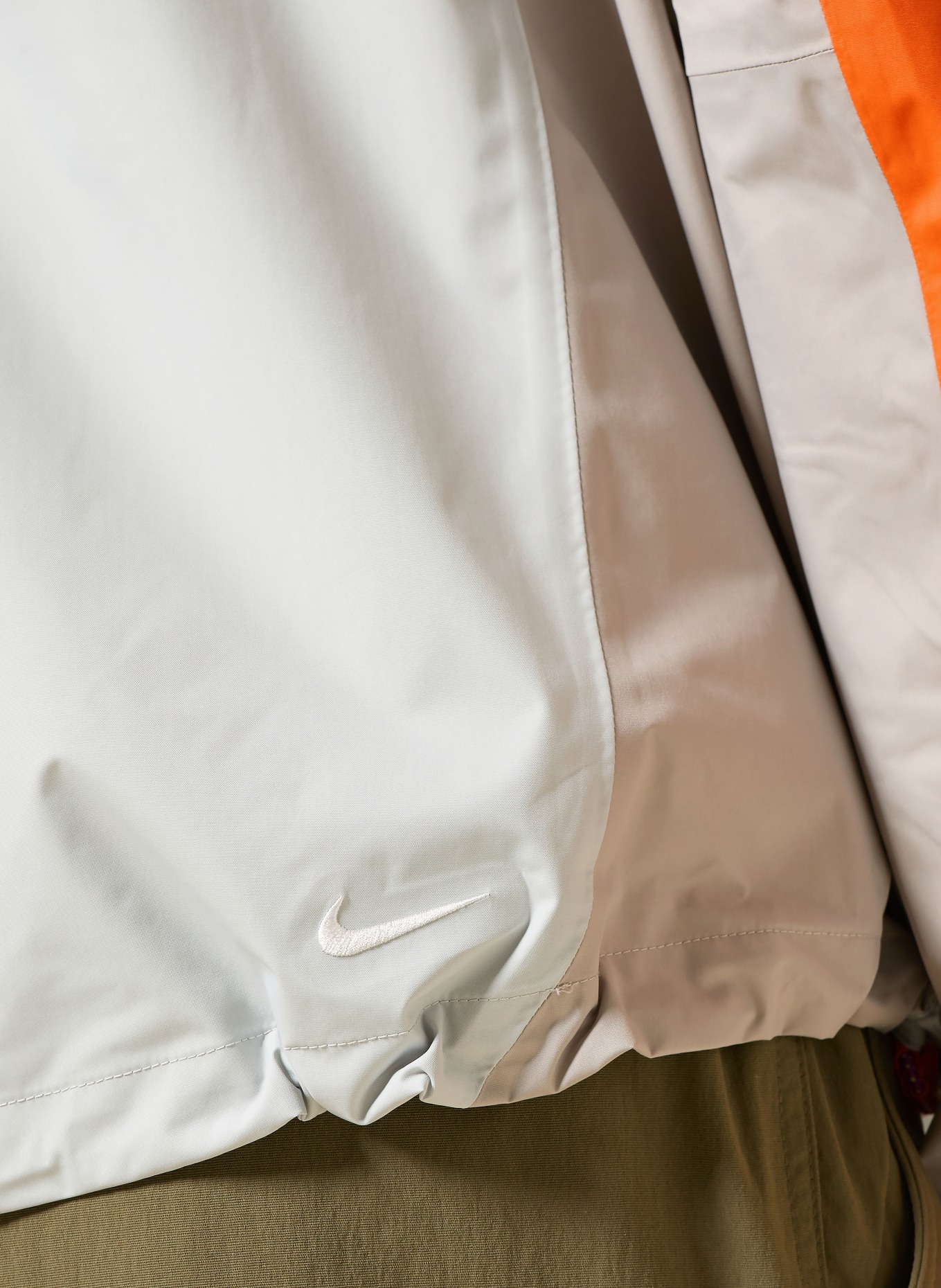 Nike Funktionsjacke PHANTAZMA: HELLGRAU / ORANGE
