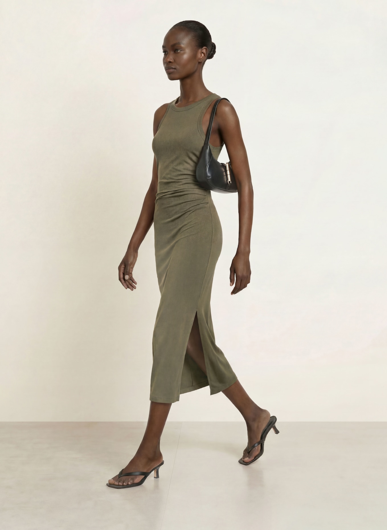 REISS Jerseykleid LOLA: KHAKI