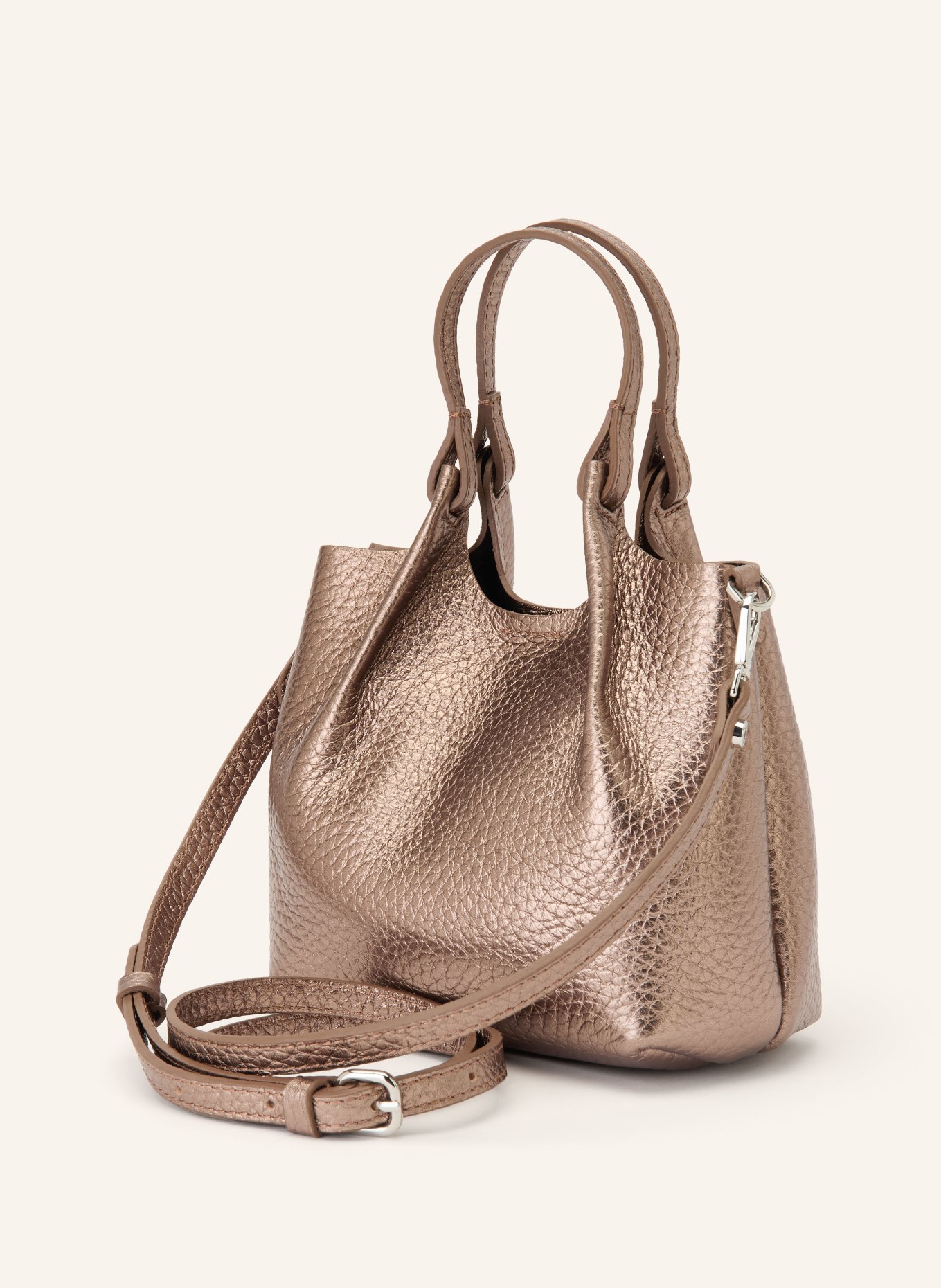 GIANNI CHIARINI DUA MINI shoulder bag: TAUPE