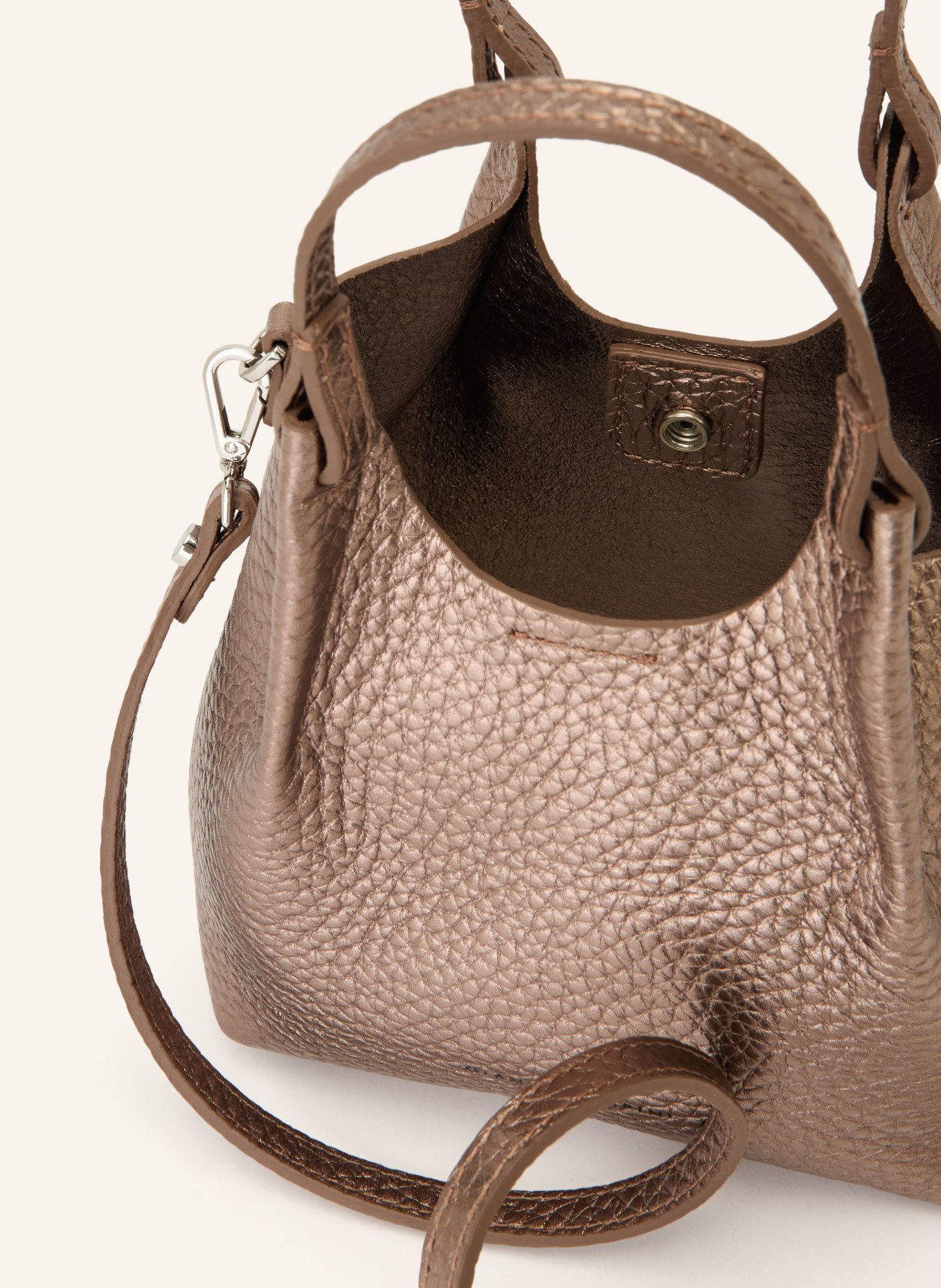 GIANNI CHIARINI DUA MINI shoulder bag: TAUPE