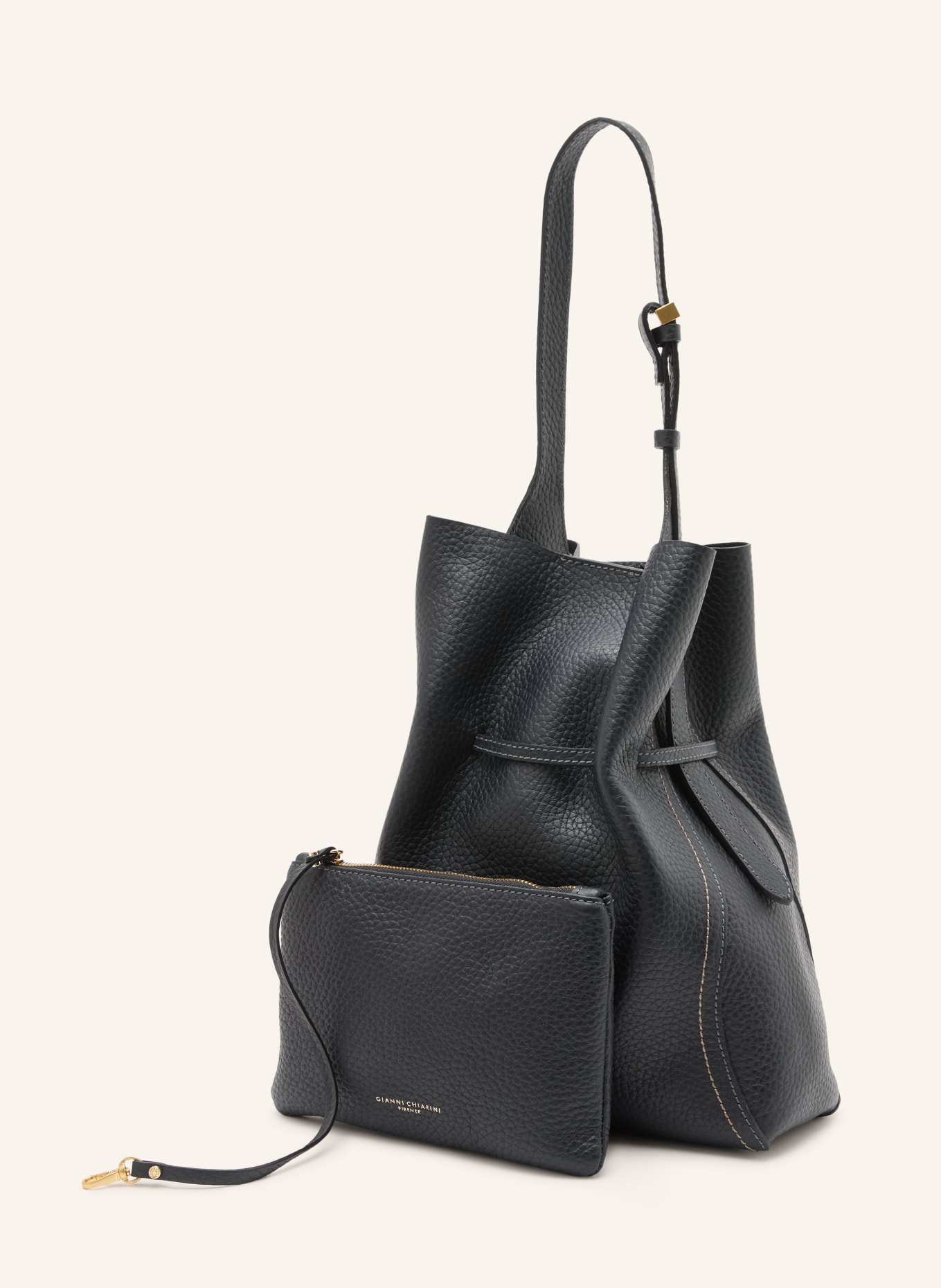 GIANNI CHIARINI Beuteltasche SIENNA mit Pouch: DUNKELBLAU