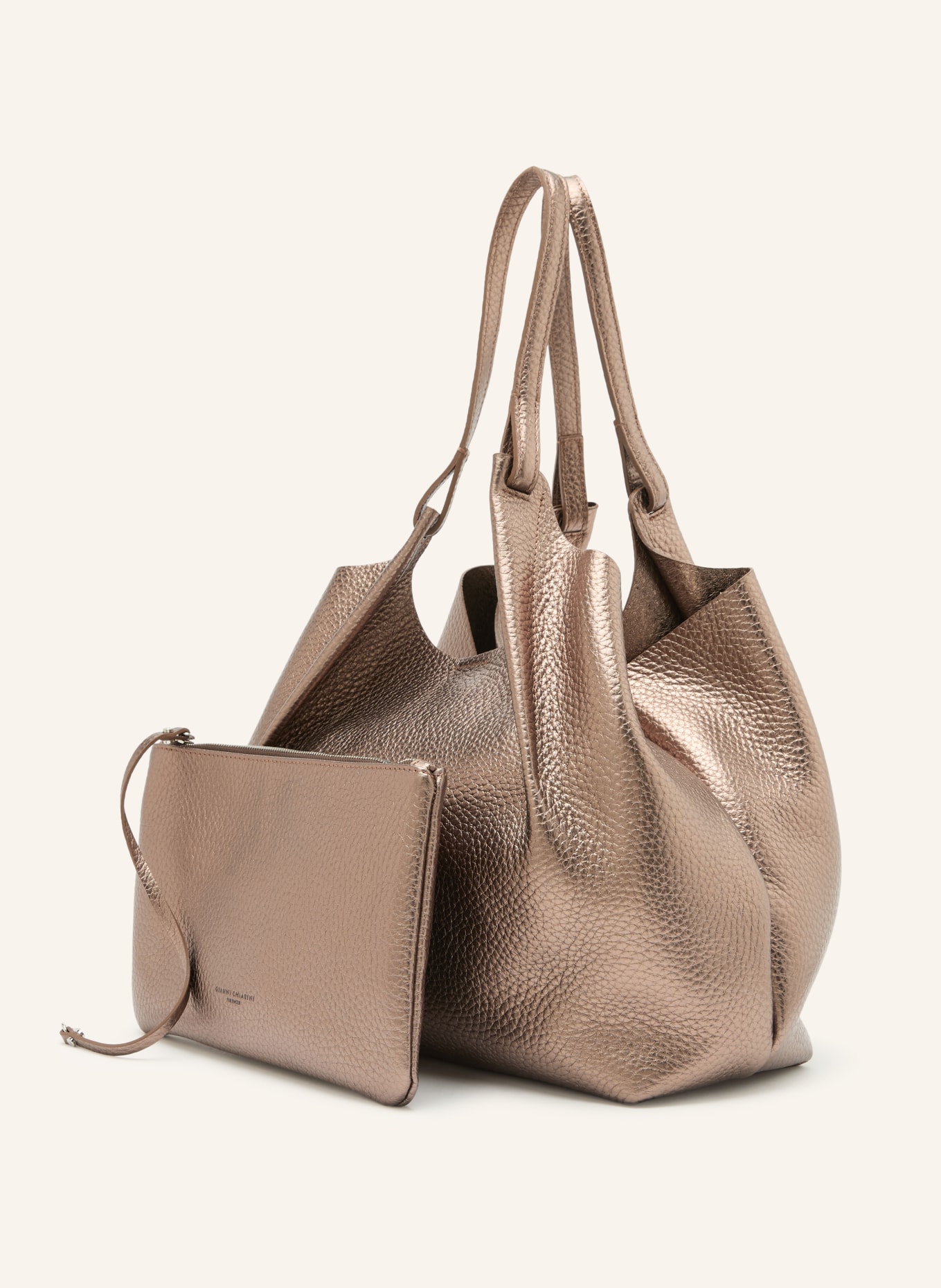 GIANNI CHIARINI Shopper DUA XL mit Pouch: TAUPE