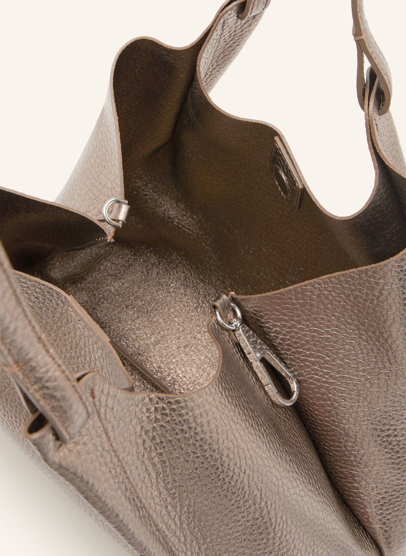 GIANNI CHIARINI Shopper DUA XL mit Pouch: TAUPE