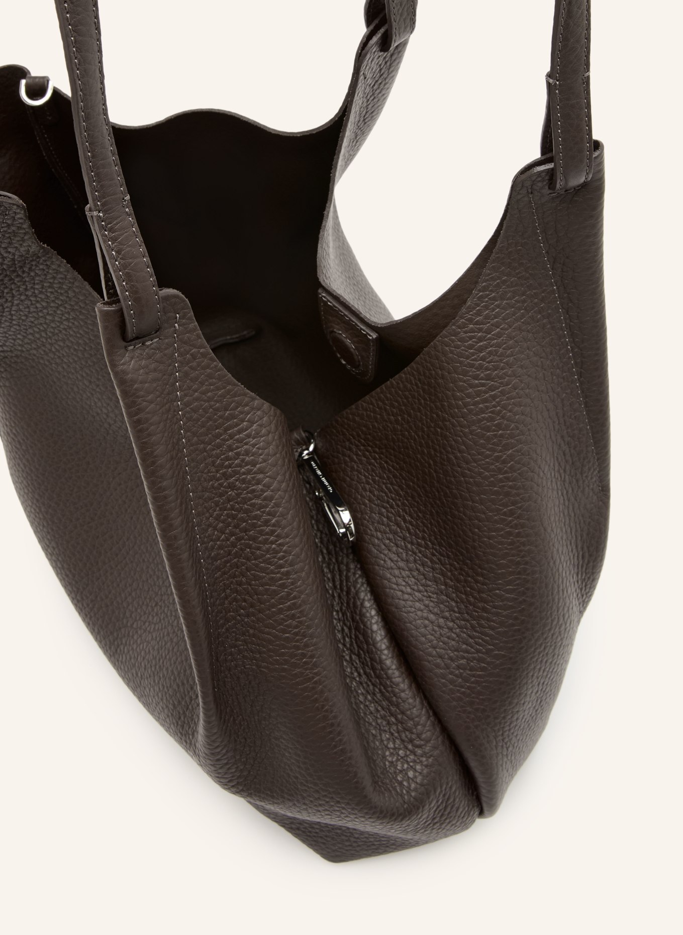 GIANNI CHIARINI Shopper DUA XL mit Pouch: DUNKELBRAUN