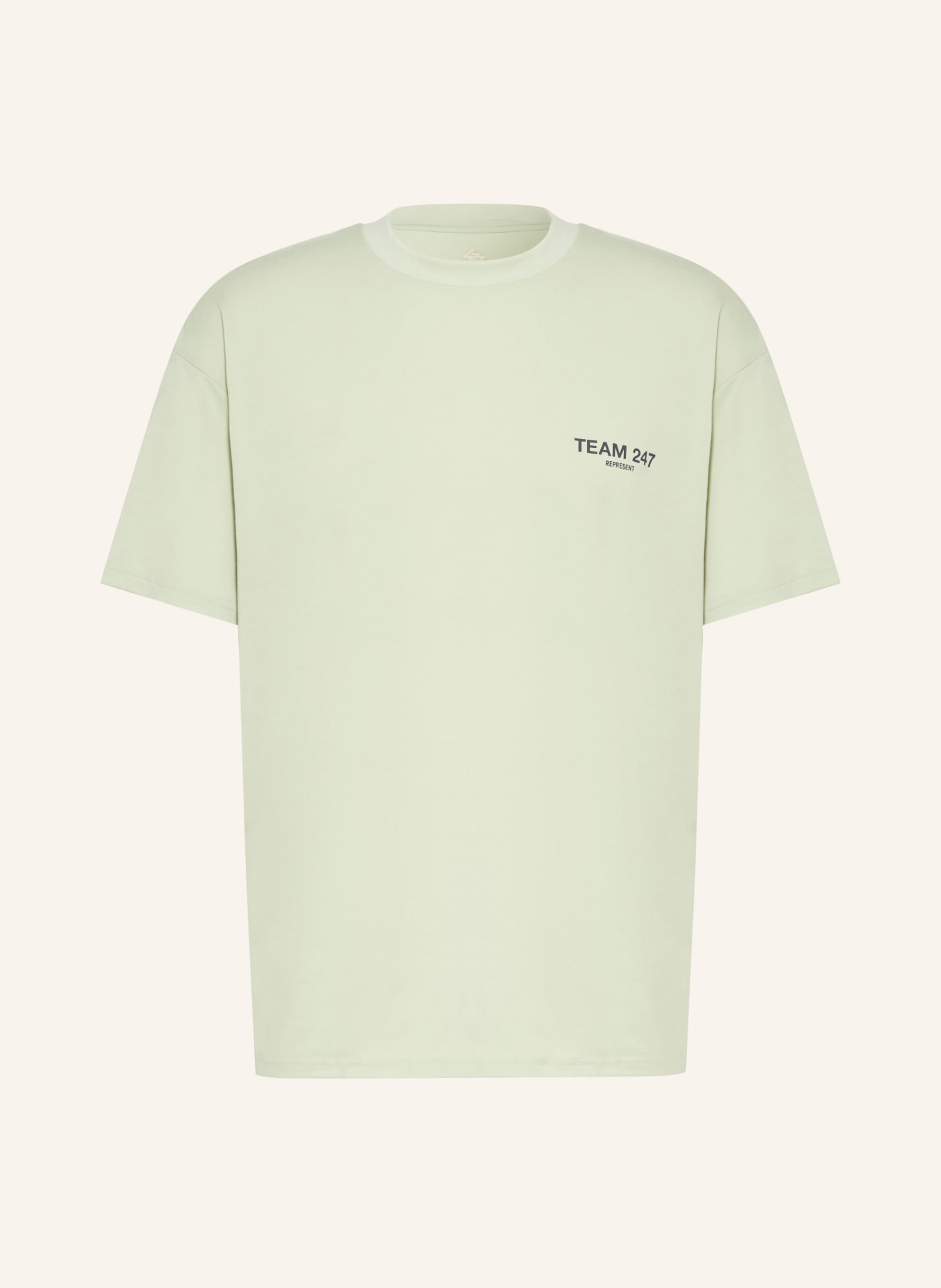 247 REPRESENT TEAM 247 T-shirt: LIGHT GREEN