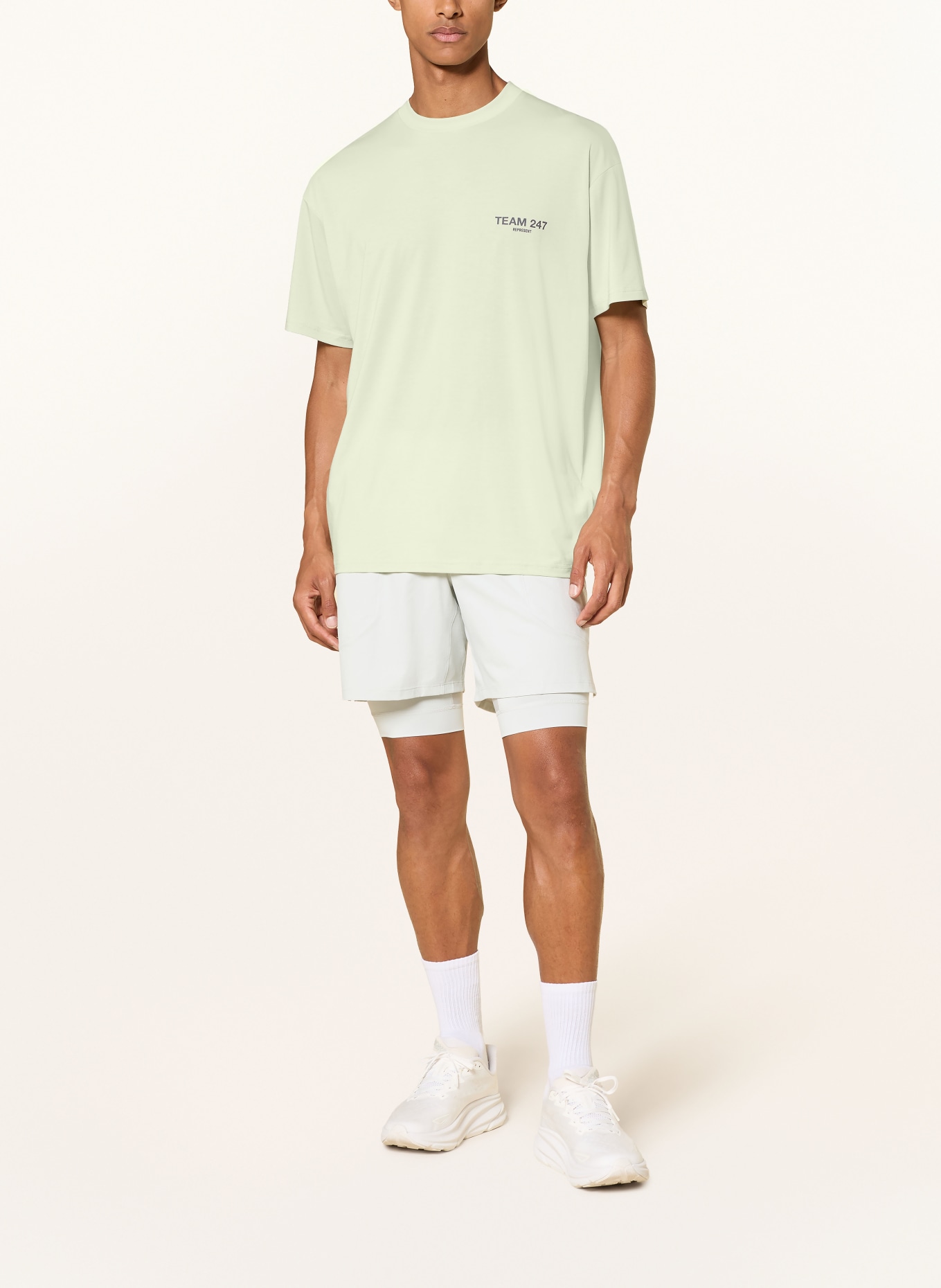 247 REPRESENT TEAM 247 T-shirt: LIGHT GREEN