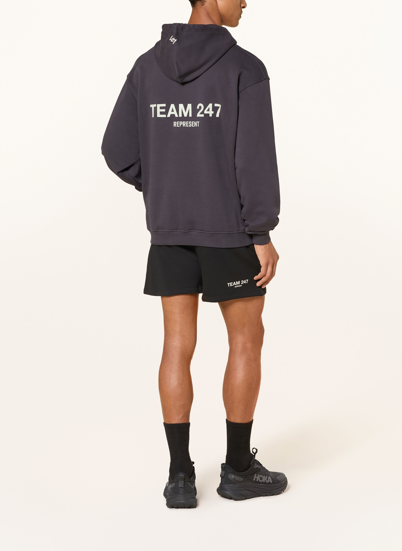 247 REPRESENT Hoodie TEAM 247: DUNKELGRAU