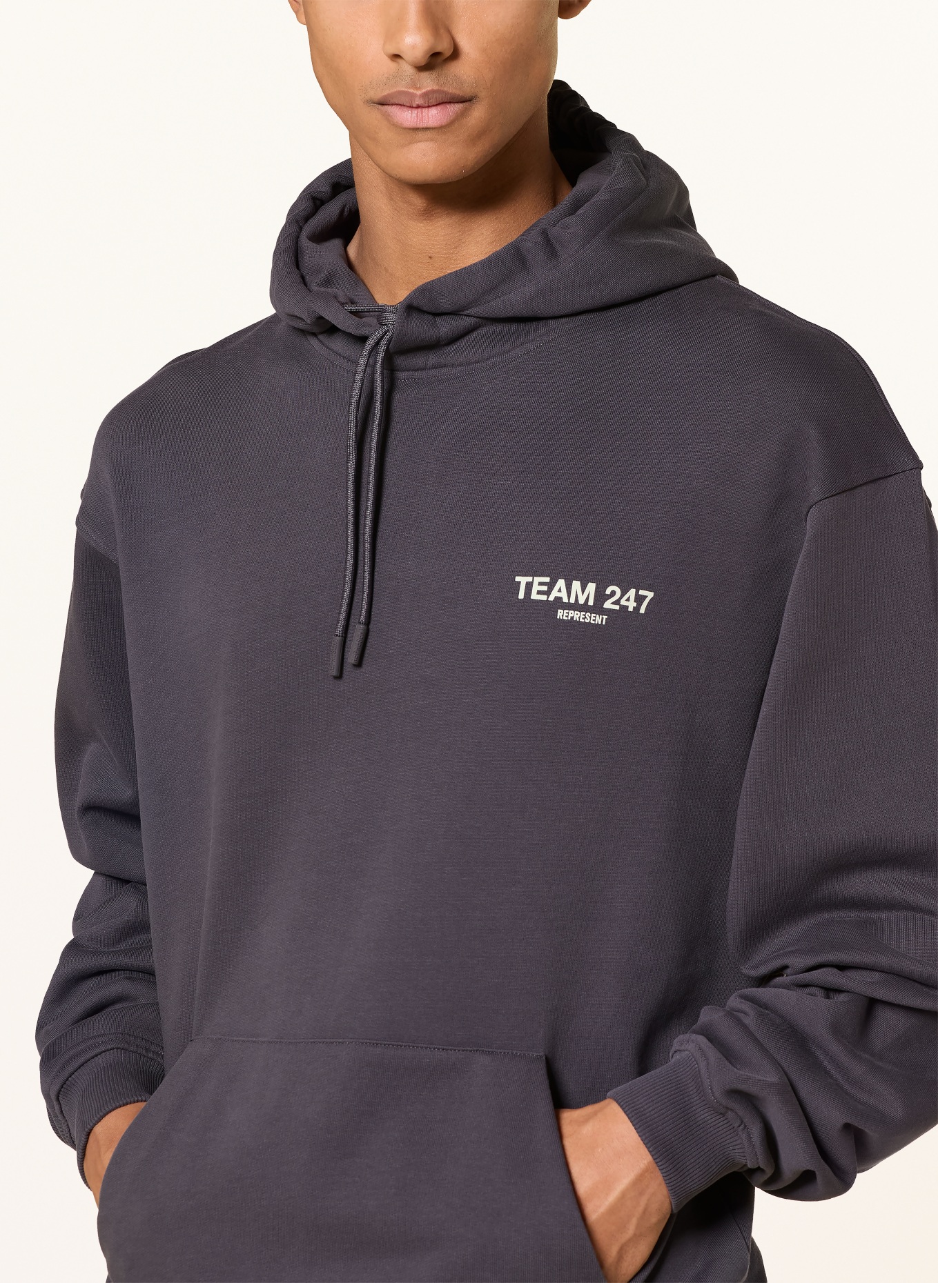 247 REPRESENT Hoodie TEAM 247: DUNKELGRAU