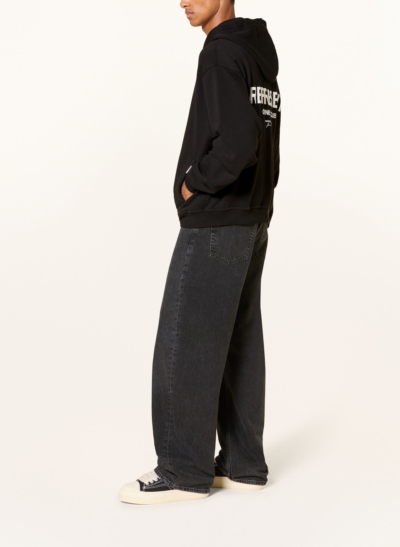 REPRESENT Sweatjack OWNERS CLUB: ZWART / WIT