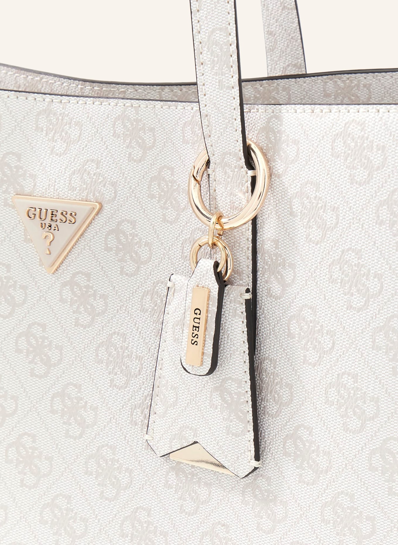 GUESS Shopper MERIDIAN mit Nieten: WEISS