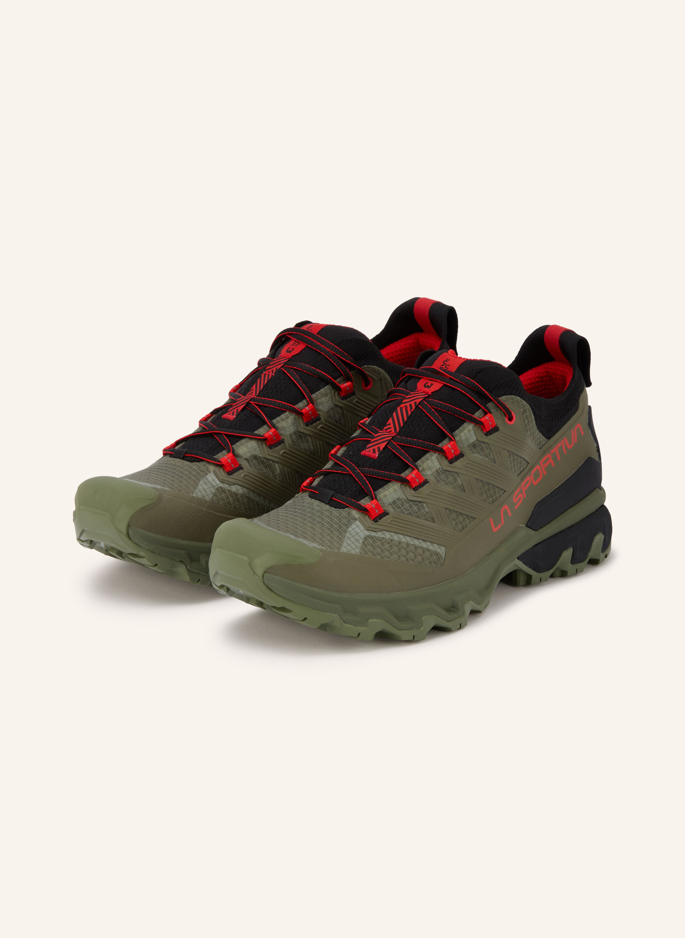 LA SPORTIVA Chaussures de randonnée ULTRA RAPTOR 3: OLIVE / ROUGE / NOIR