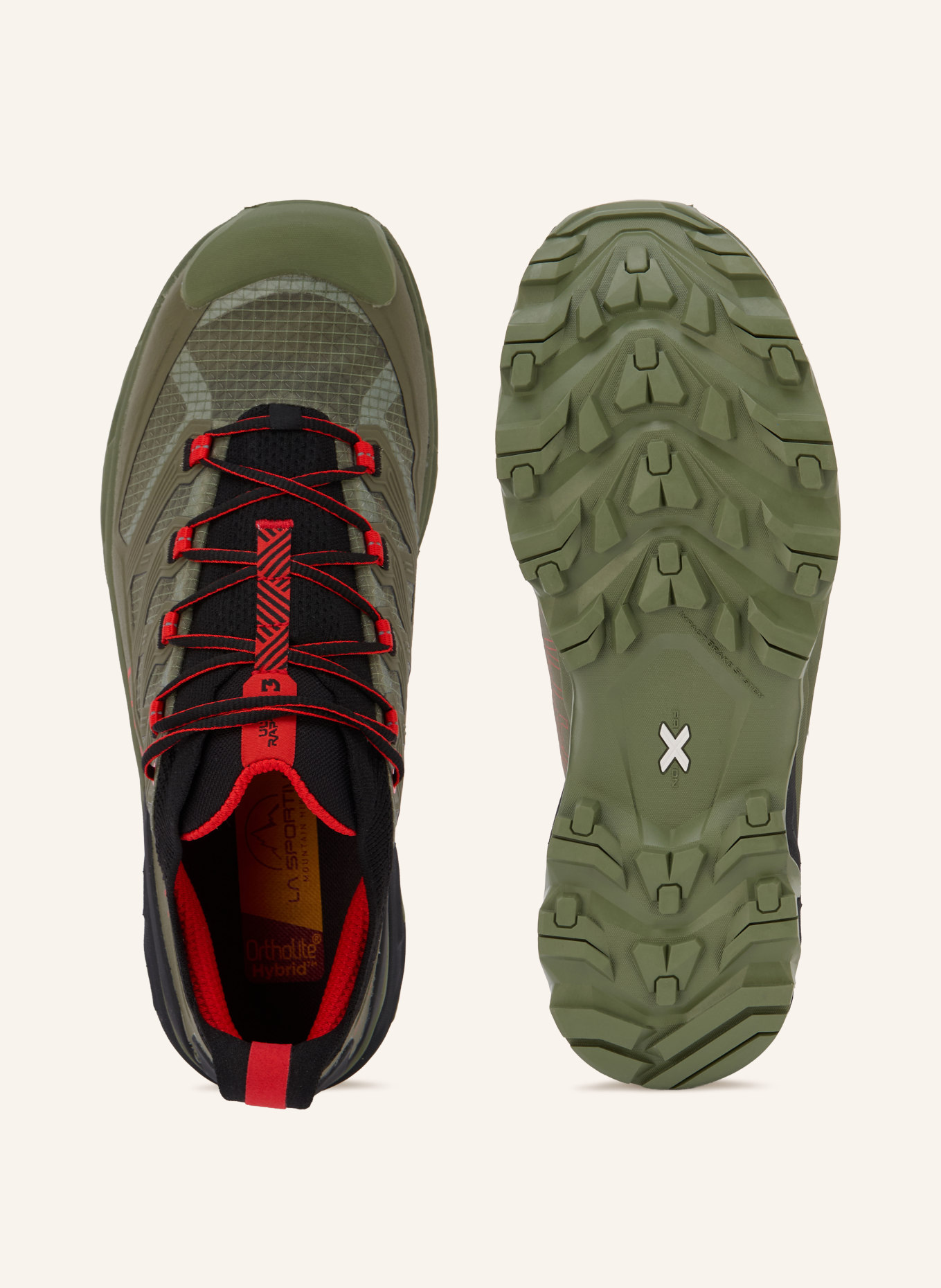 LA SPORTIVA Chaussures de randonnée ULTRA RAPTOR 3: OLIVE / ROUGE / NOIR