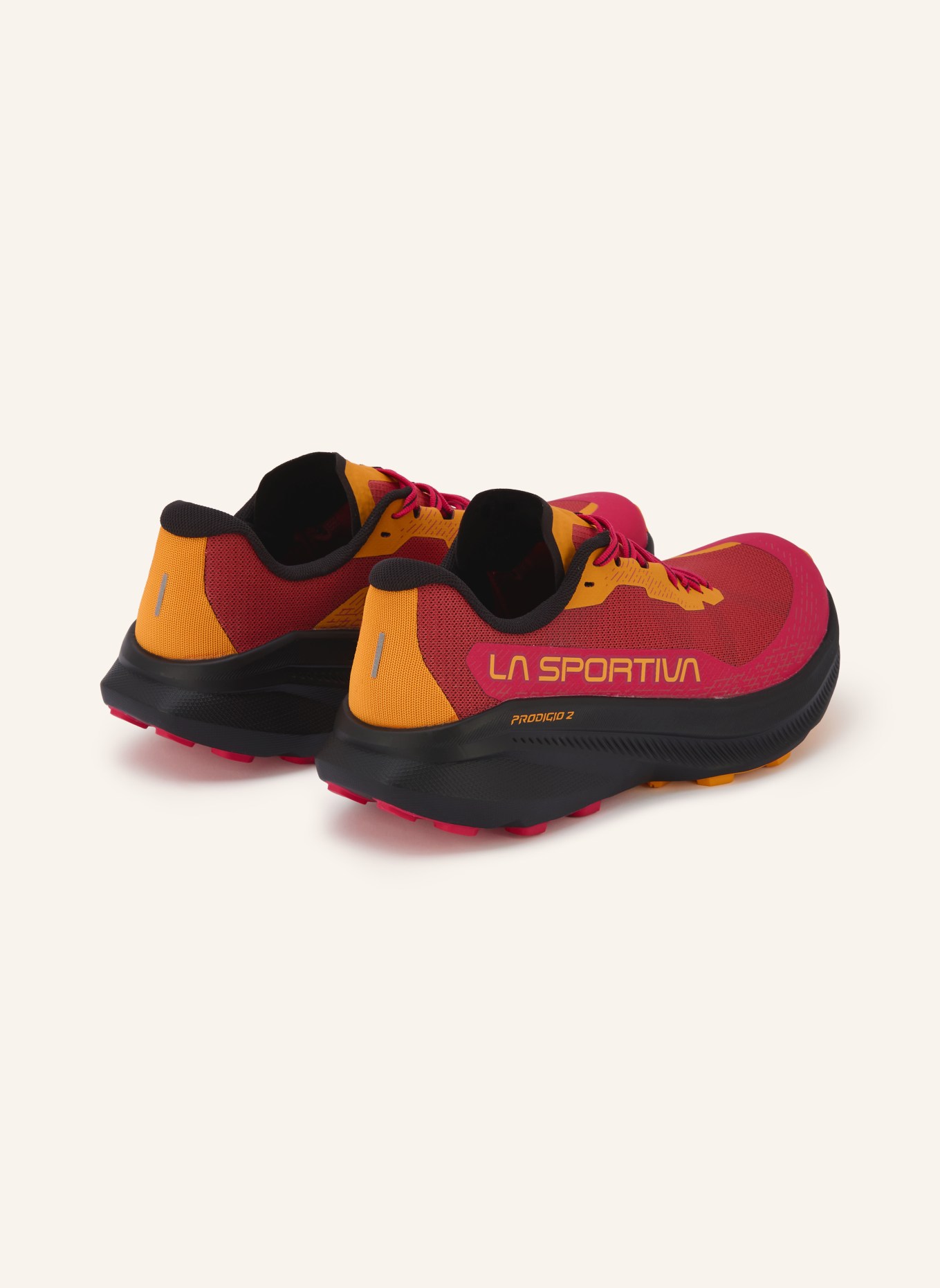 LA SPORTIVA Trailrunning-Schuhe PRODIGIO 2: HELLROT / FUCHSIA / ORANGE