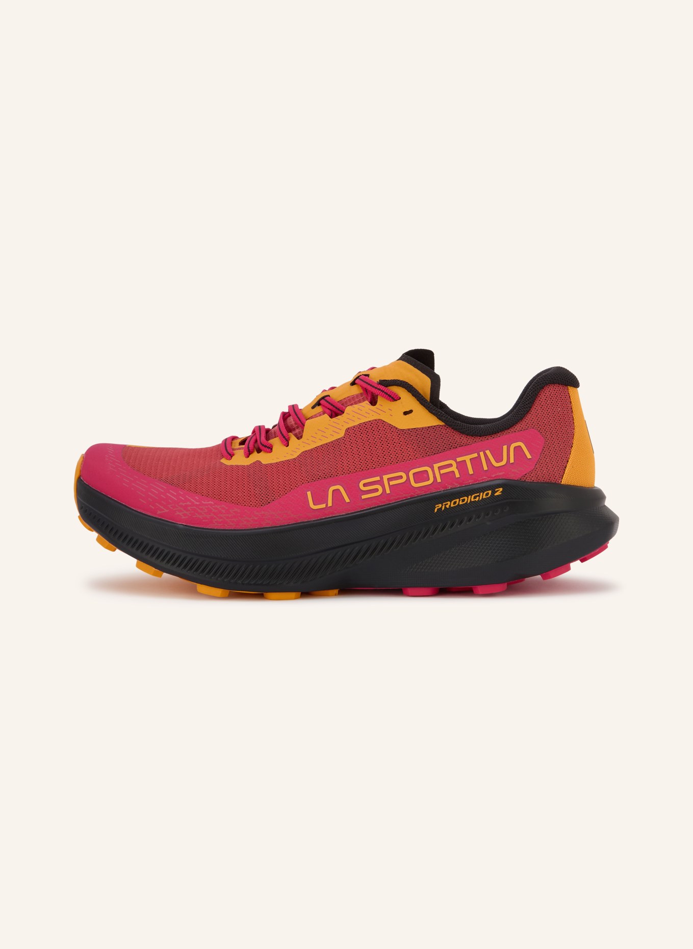 LA SPORTIVA Trailrunning-Schuhe PRODIGIO 2: HELLROT / FUCHSIA / ORANGE