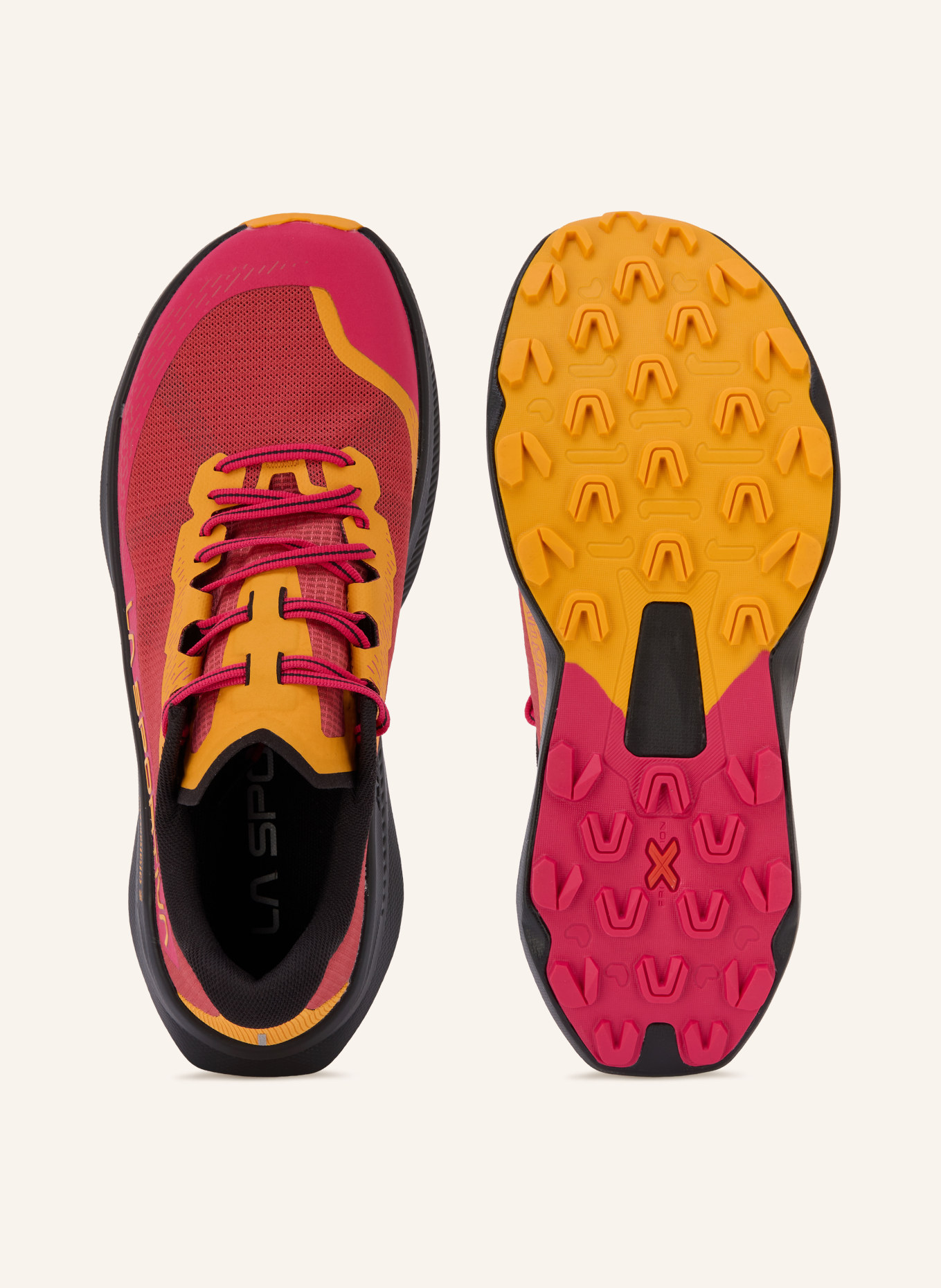 LA SPORTIVA Trailrunning-Schuhe PRODIGIO 2: HELLROT / FUCHSIA / ORANGE