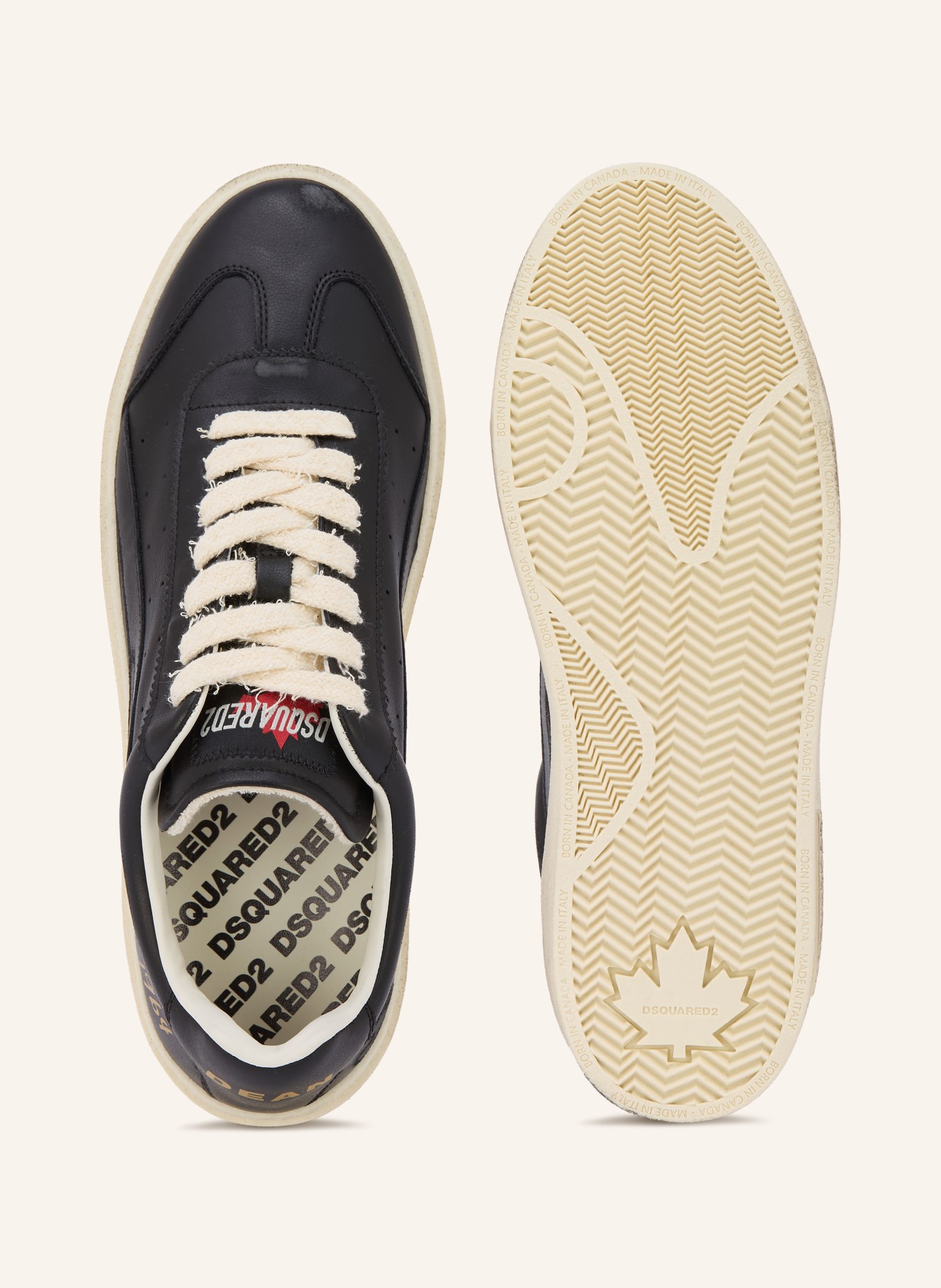 DSQUARED2 Sneaker RIDER: ZWART
