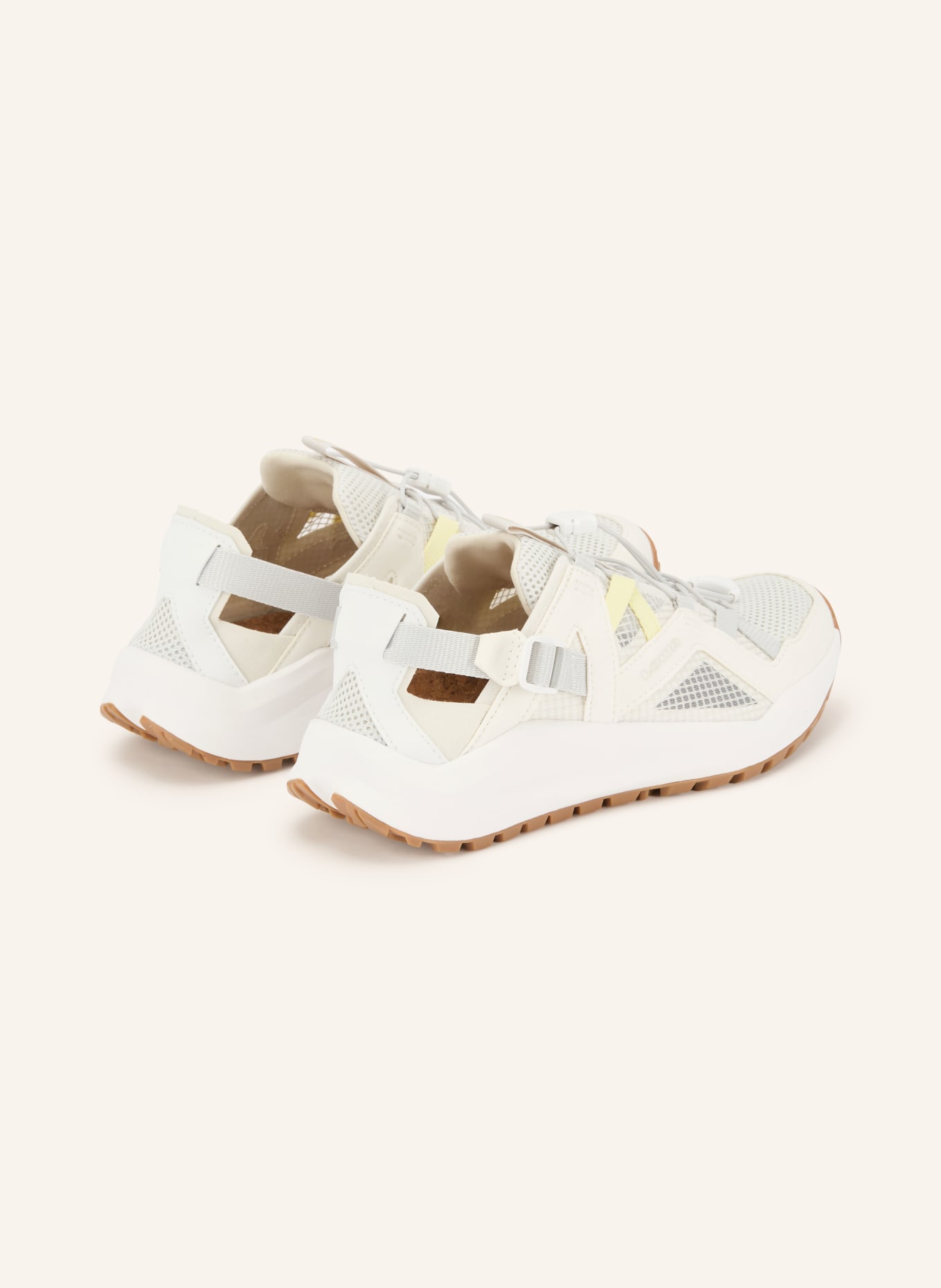 LOWA Wanderschuhe KALOYA VENT: ECRU / HELLGRAU / HELLGELB