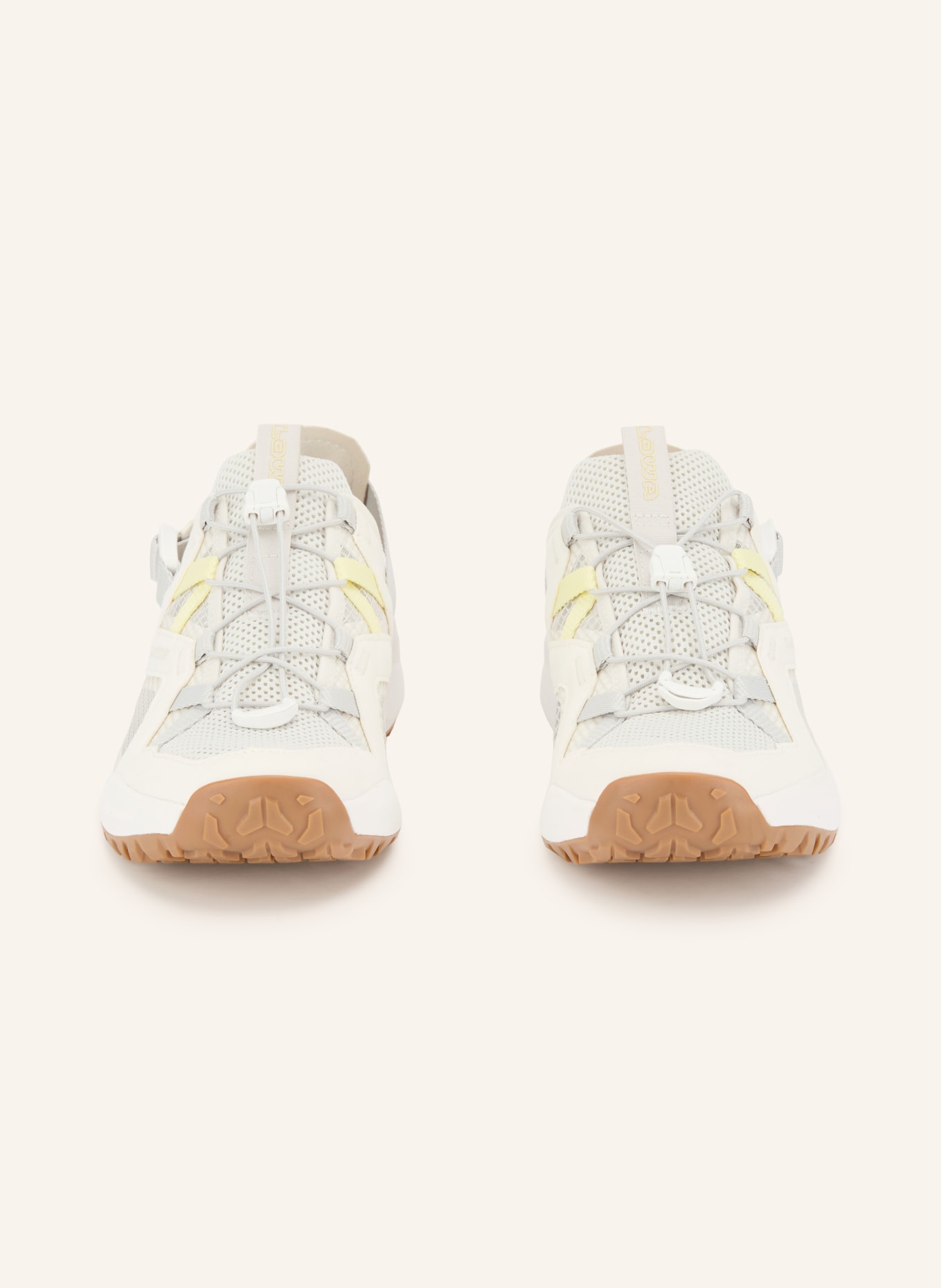 LOWA Wanderschuhe KALOYA VENT: ECRU / HELLGRAU / HELLGELB