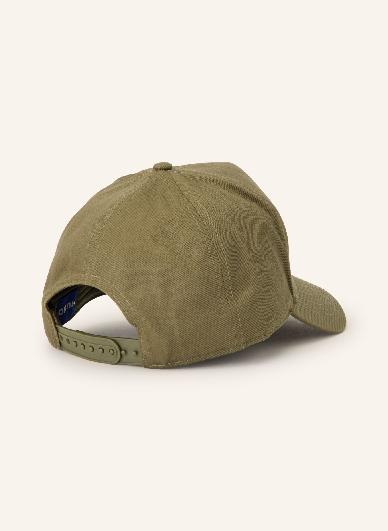 HUGO Cap: OLIJF / WIT