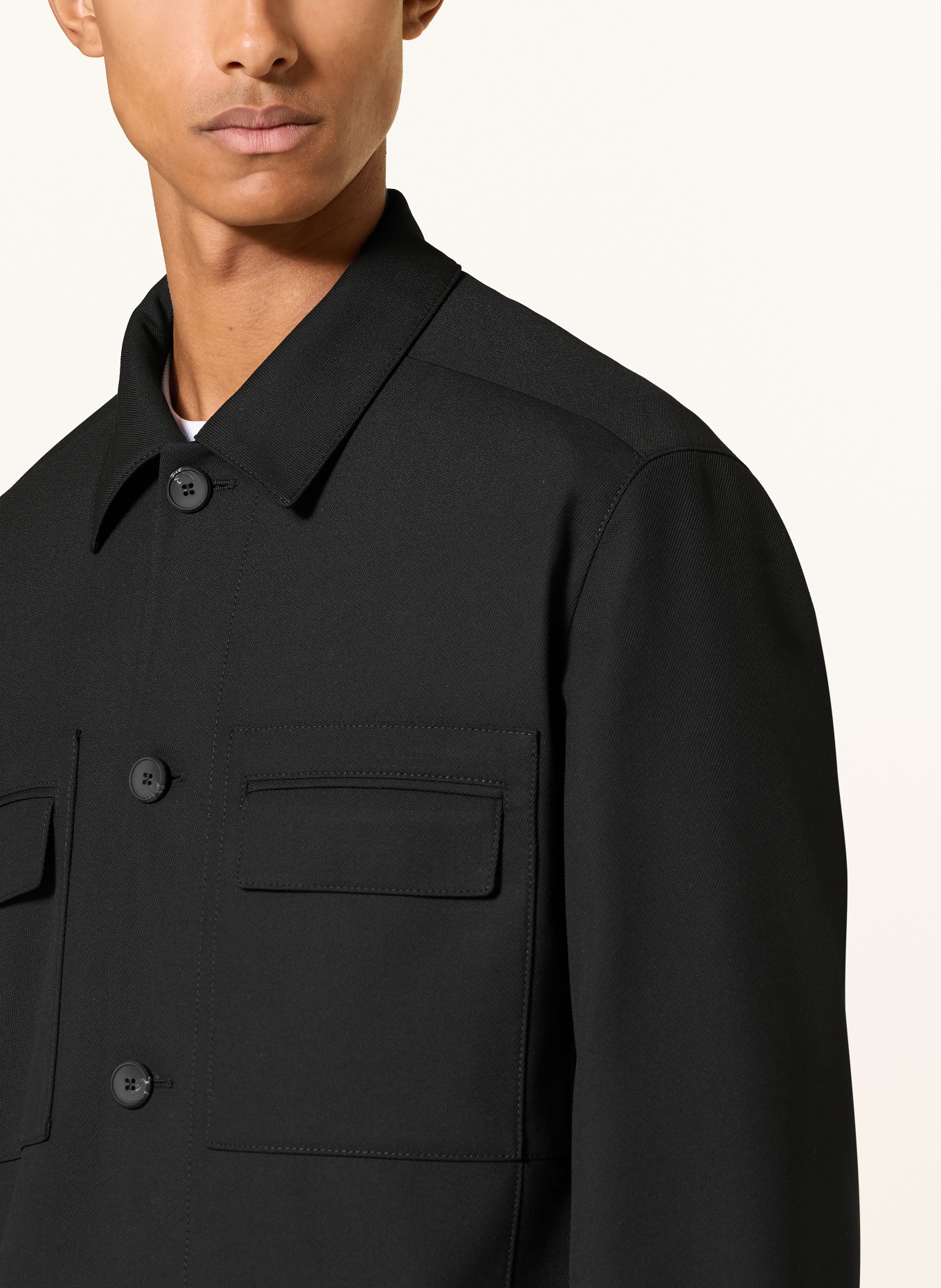 HUGO Overjacket JULIANO: SCHWARZ