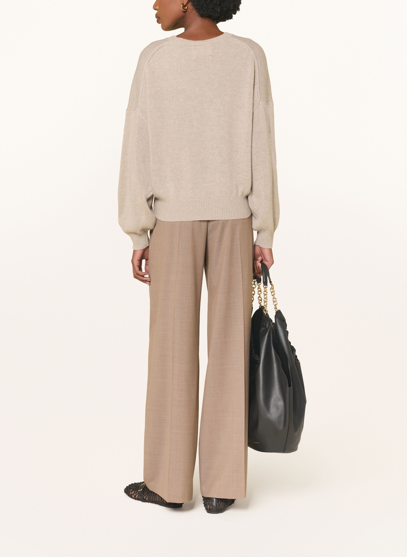 LISA YANG cashmere sweater: BEIGE
