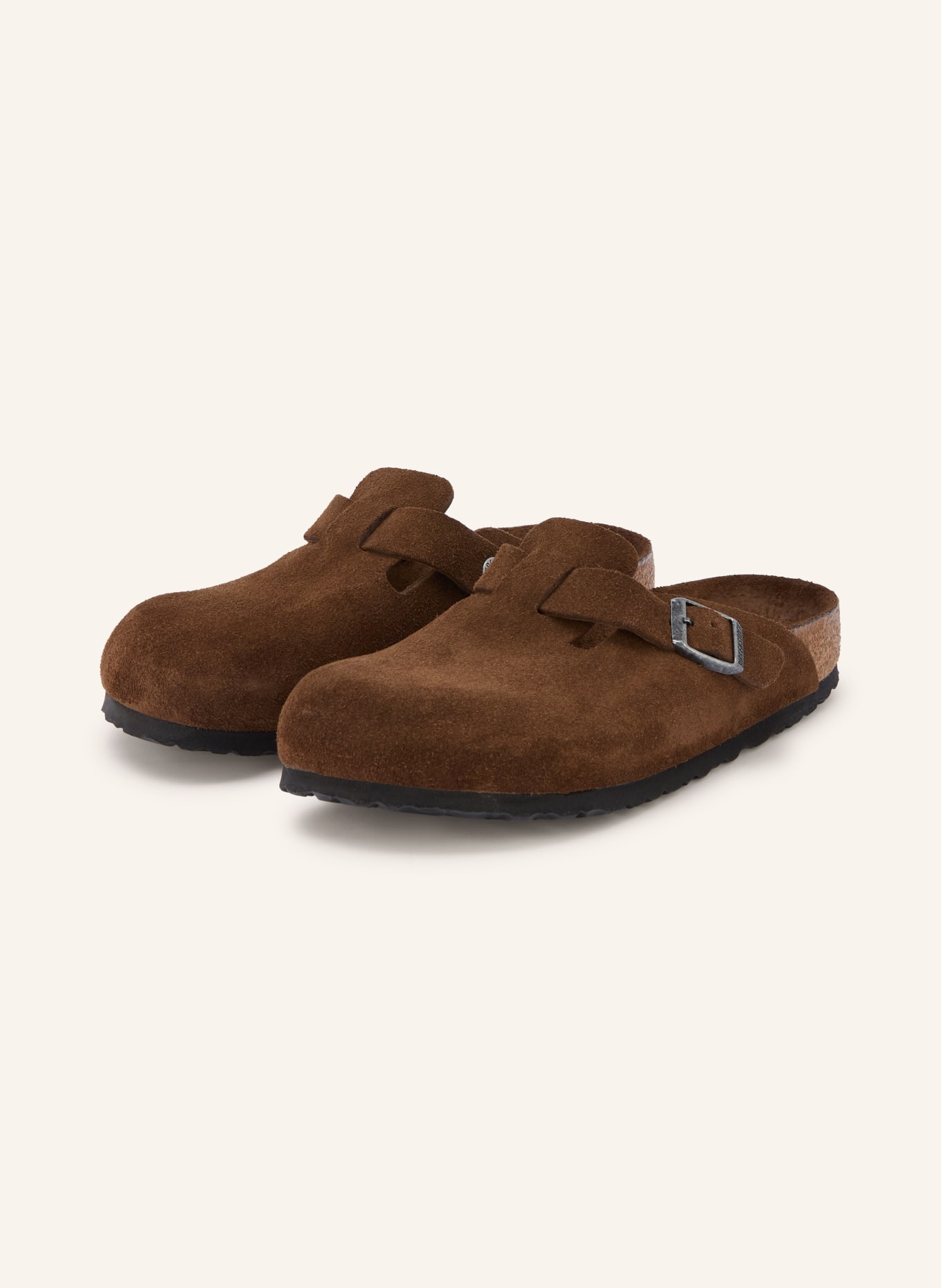 BIRKENSTOCK Slippers BOSTON: MARRON FONCÉ