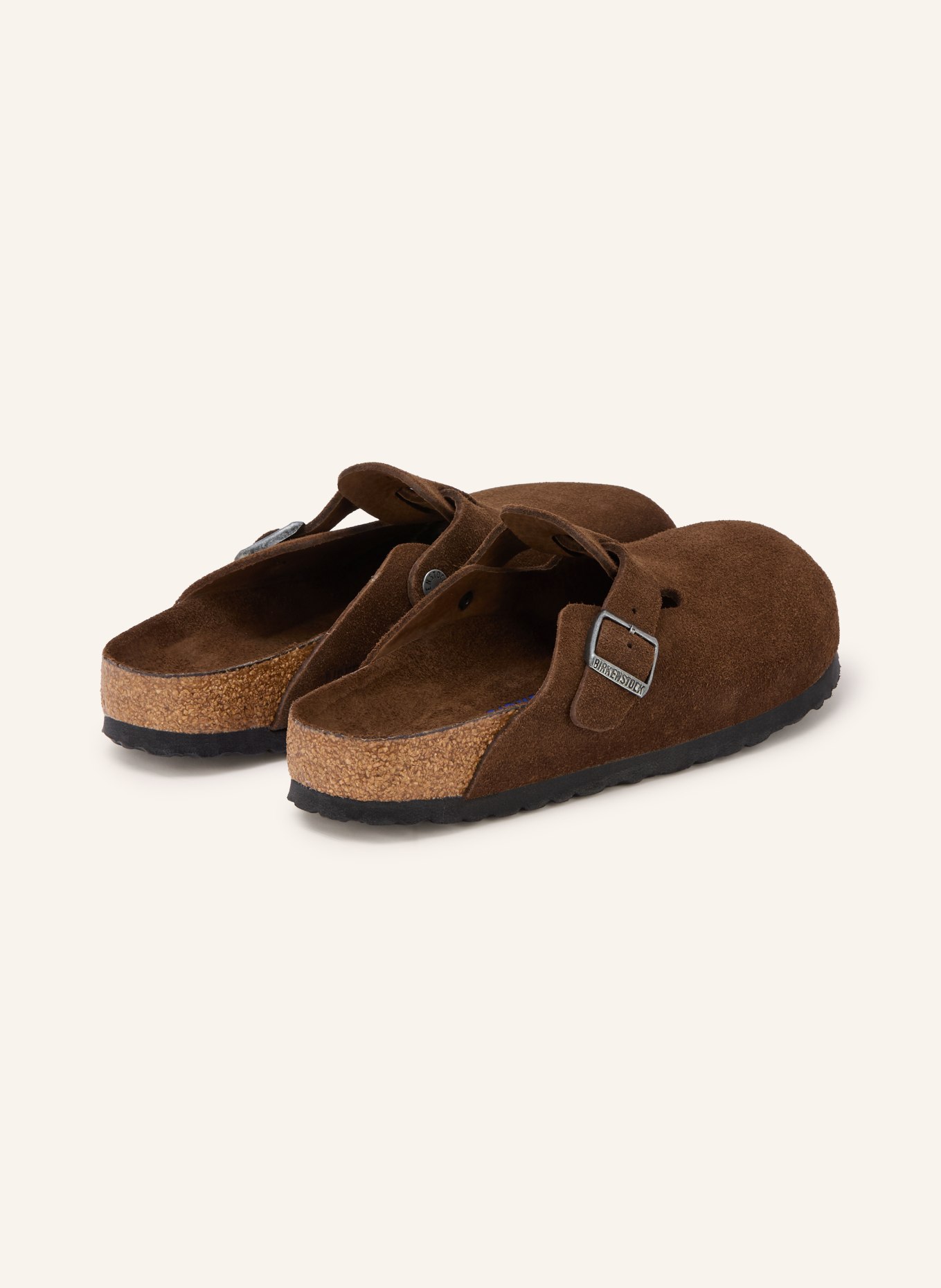 BIRKENSTOCK Slippers BOSTON: MARRON FONCÉ